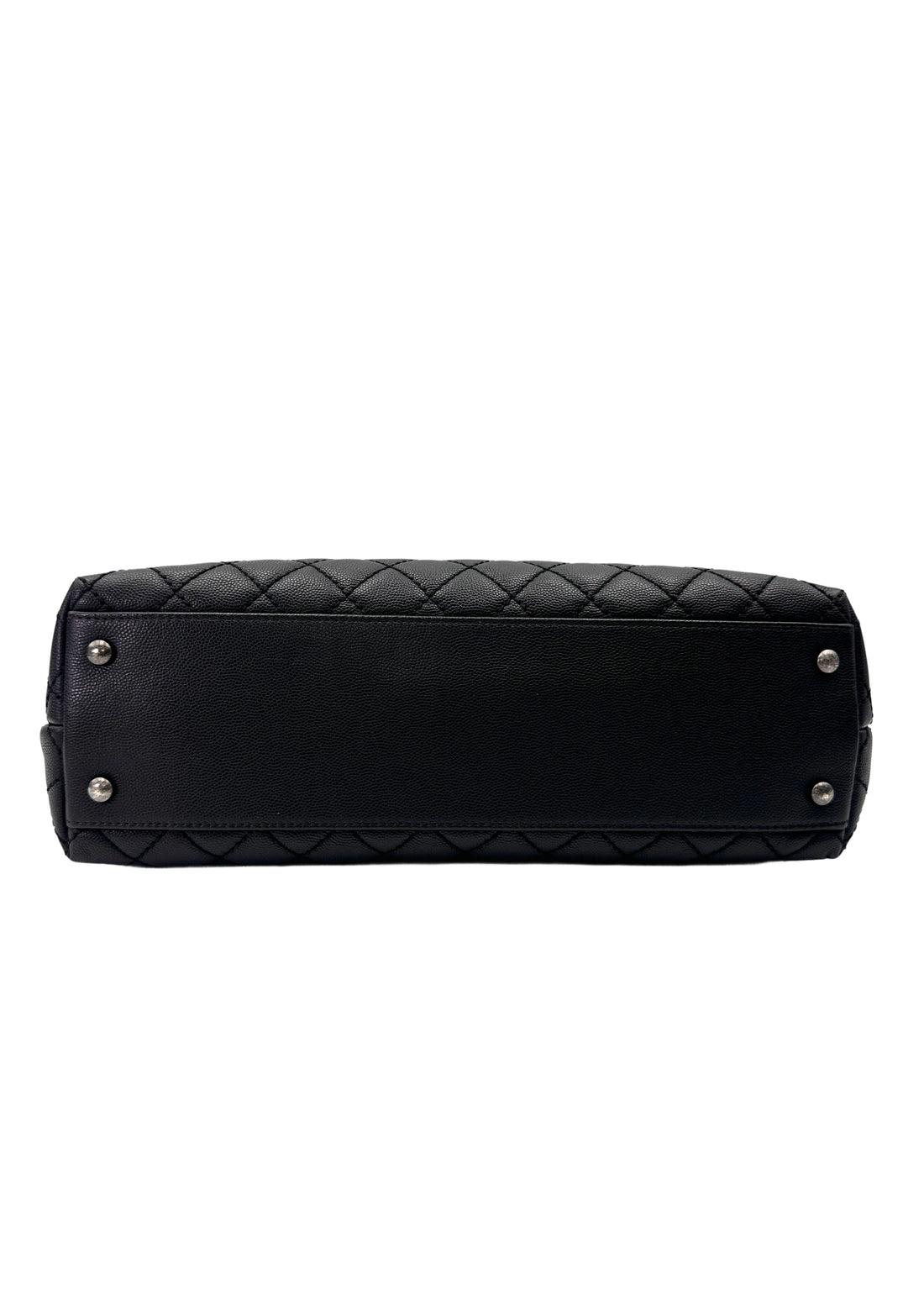 Chanel CoCo Handle Black Quilted Calfskin Large Size Shoulder Bag(22***05)CC2024