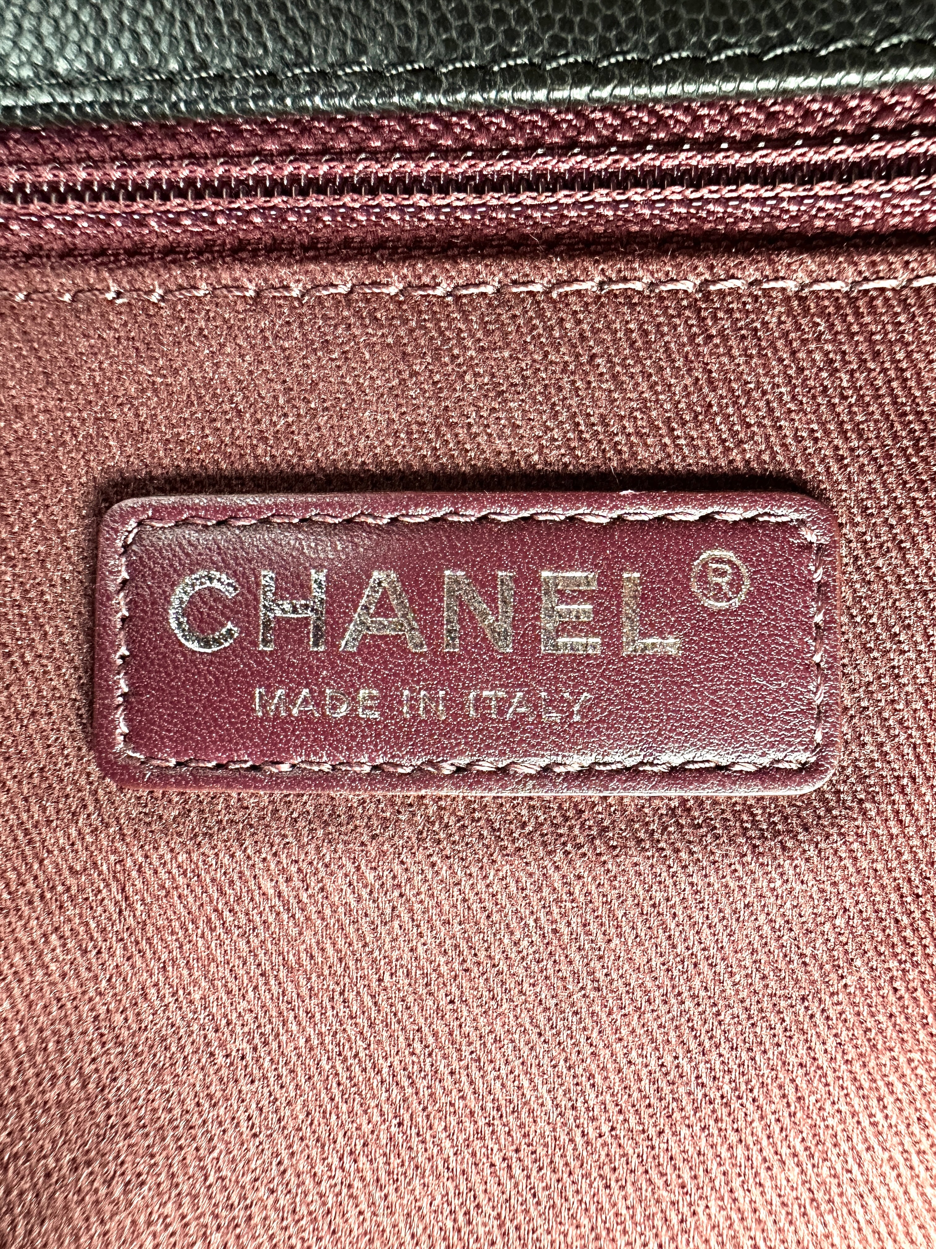 Chanel CoCo Handle Black Quilted Calfskin Large Size Shoulder Bag(22***05)CC2024