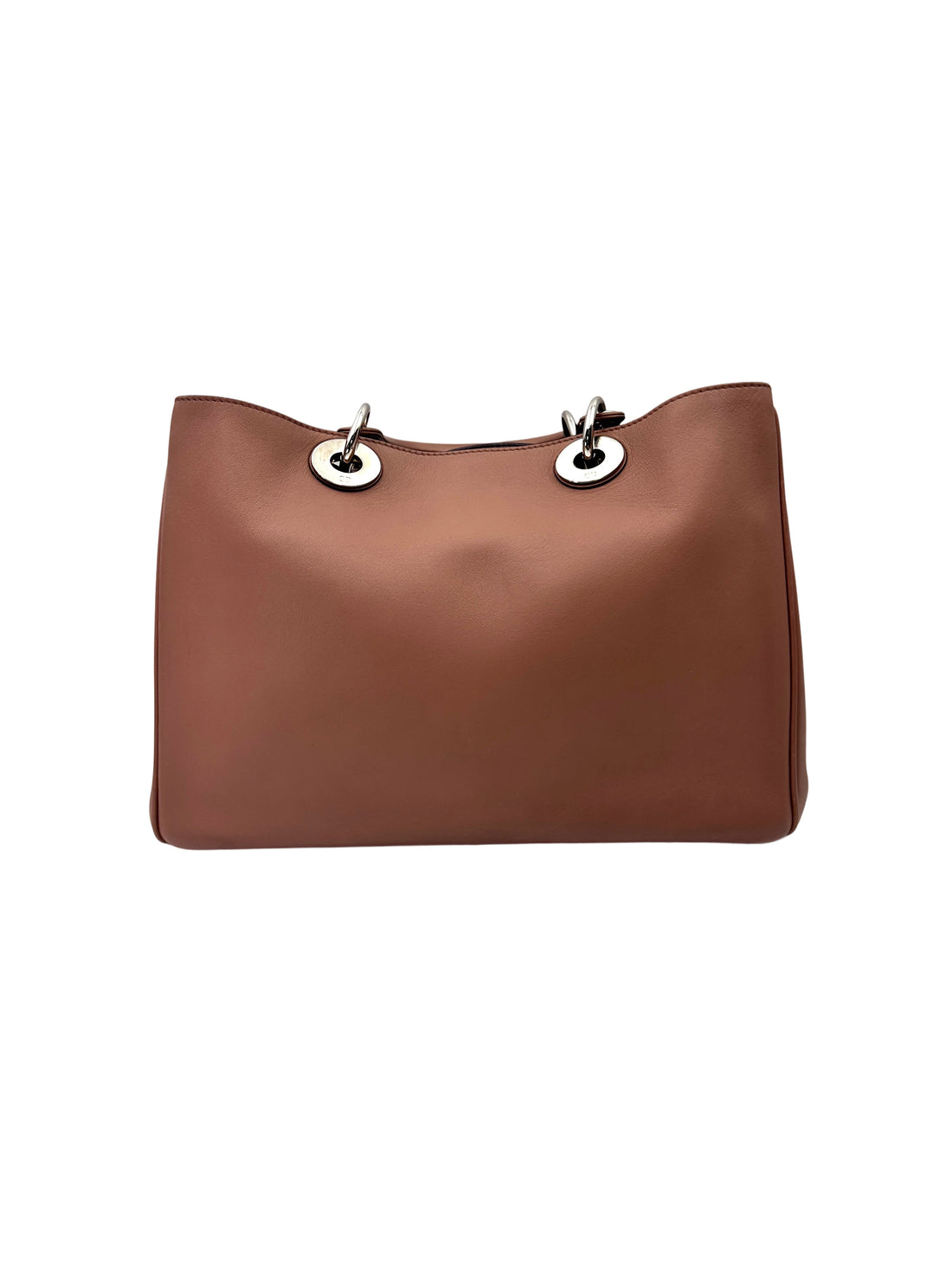 Christian Dior Diorissimo Dark Red Leather Top Handle Bag With Pouch DR749