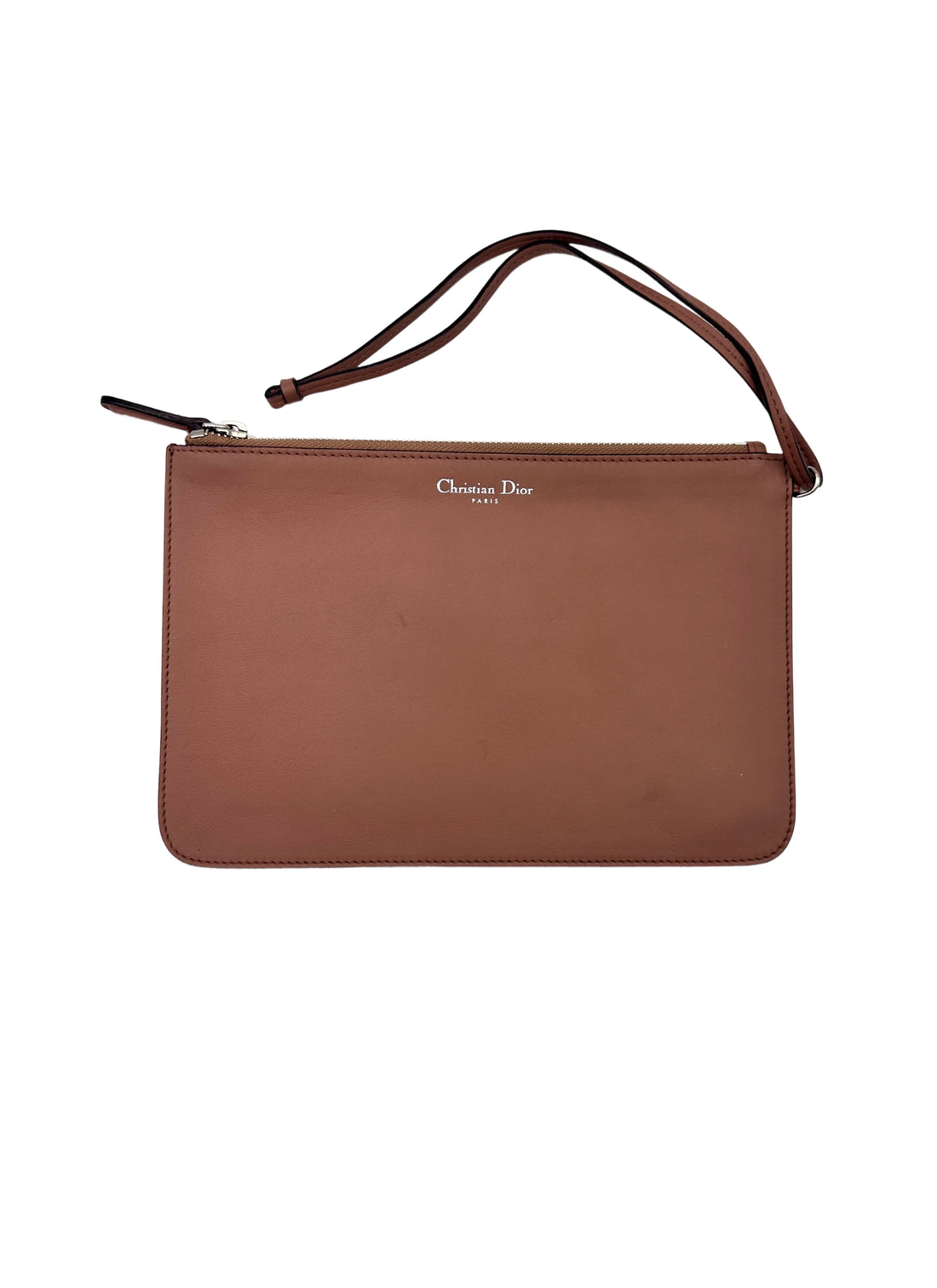 Christian Dior Diorissimo Dark Red Leather Top Handle Bag With Pouch DR749