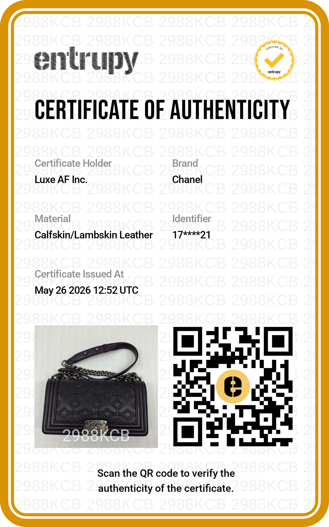 Chanel LeBoy Purple Quilted Leather Medium Size Flap Bag With Silver Buckle(17***21) CC2027