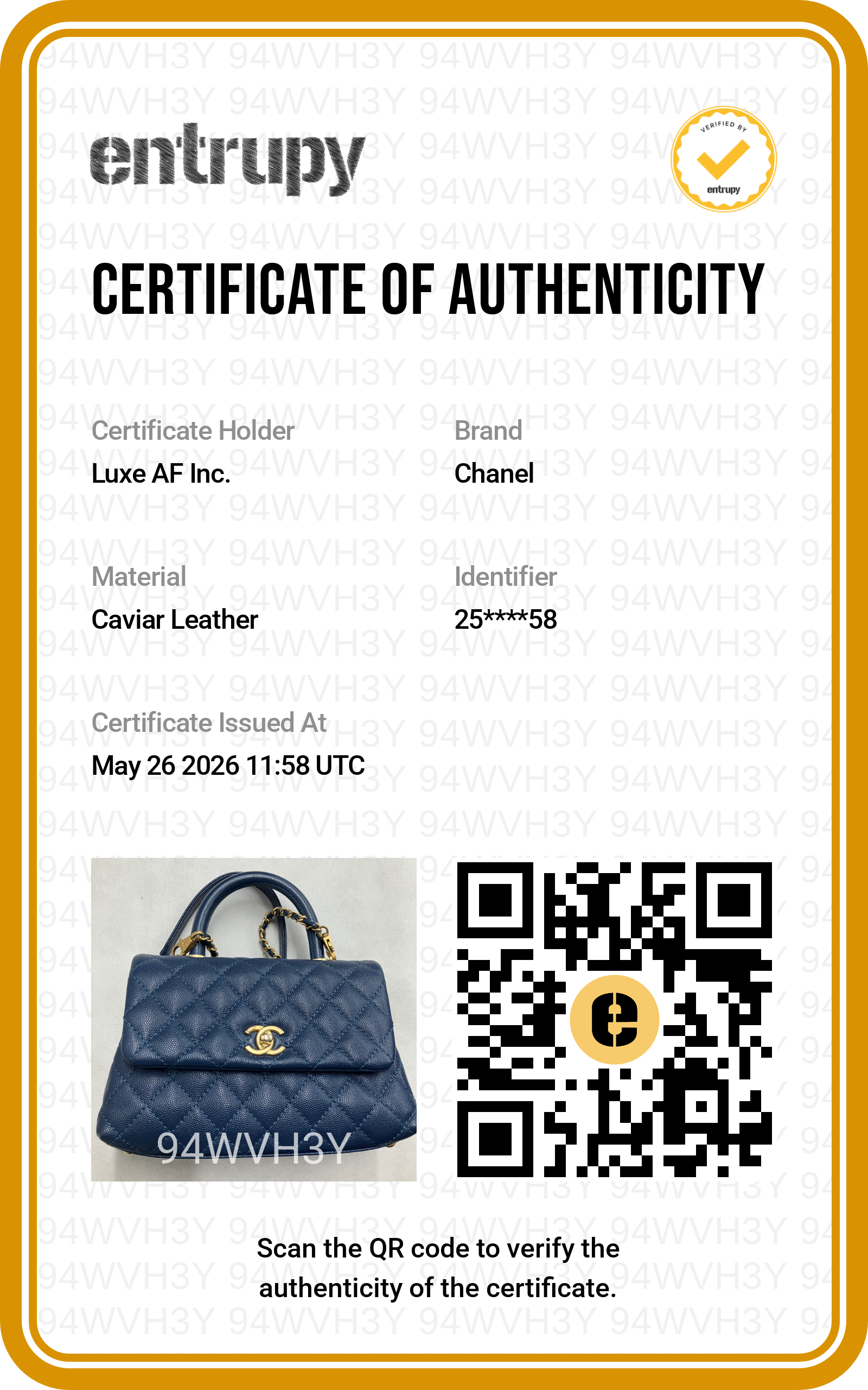 Chanel CoCo Handle Navy Quilted Calfskin Small Size Shoulder Bag(25***58) CC2029