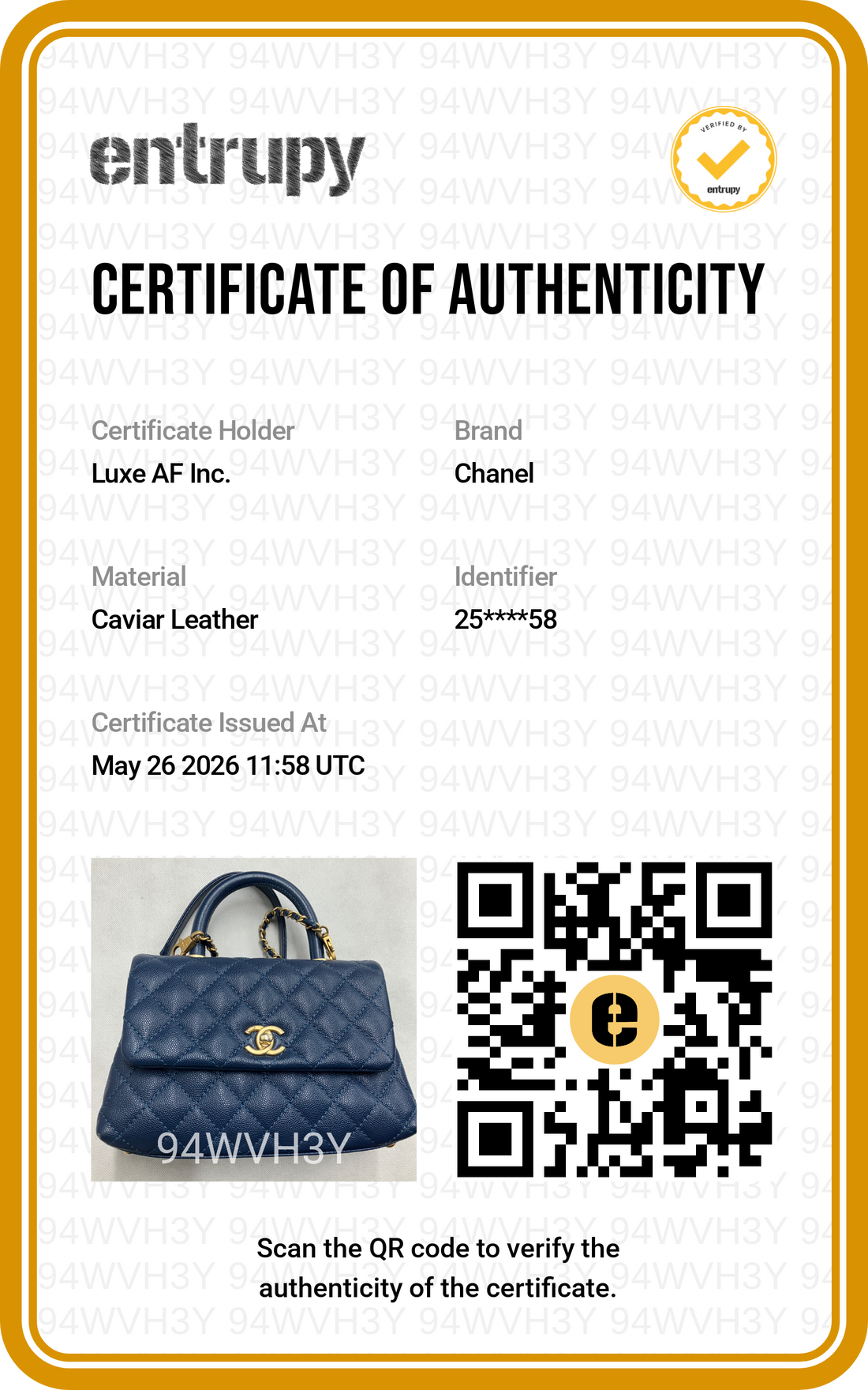 Chanel CoCo Handle Navy Quilted Calfskin Small Size Shoulder Bag(25***58) CC2029