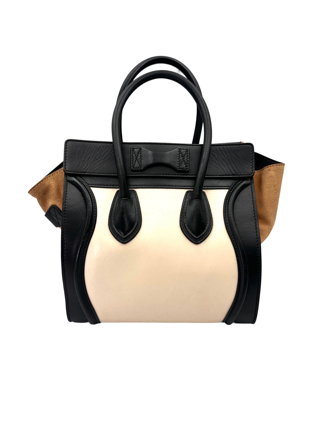 Celine Luggage Multicolor Leather Tote Handle Bag CE163