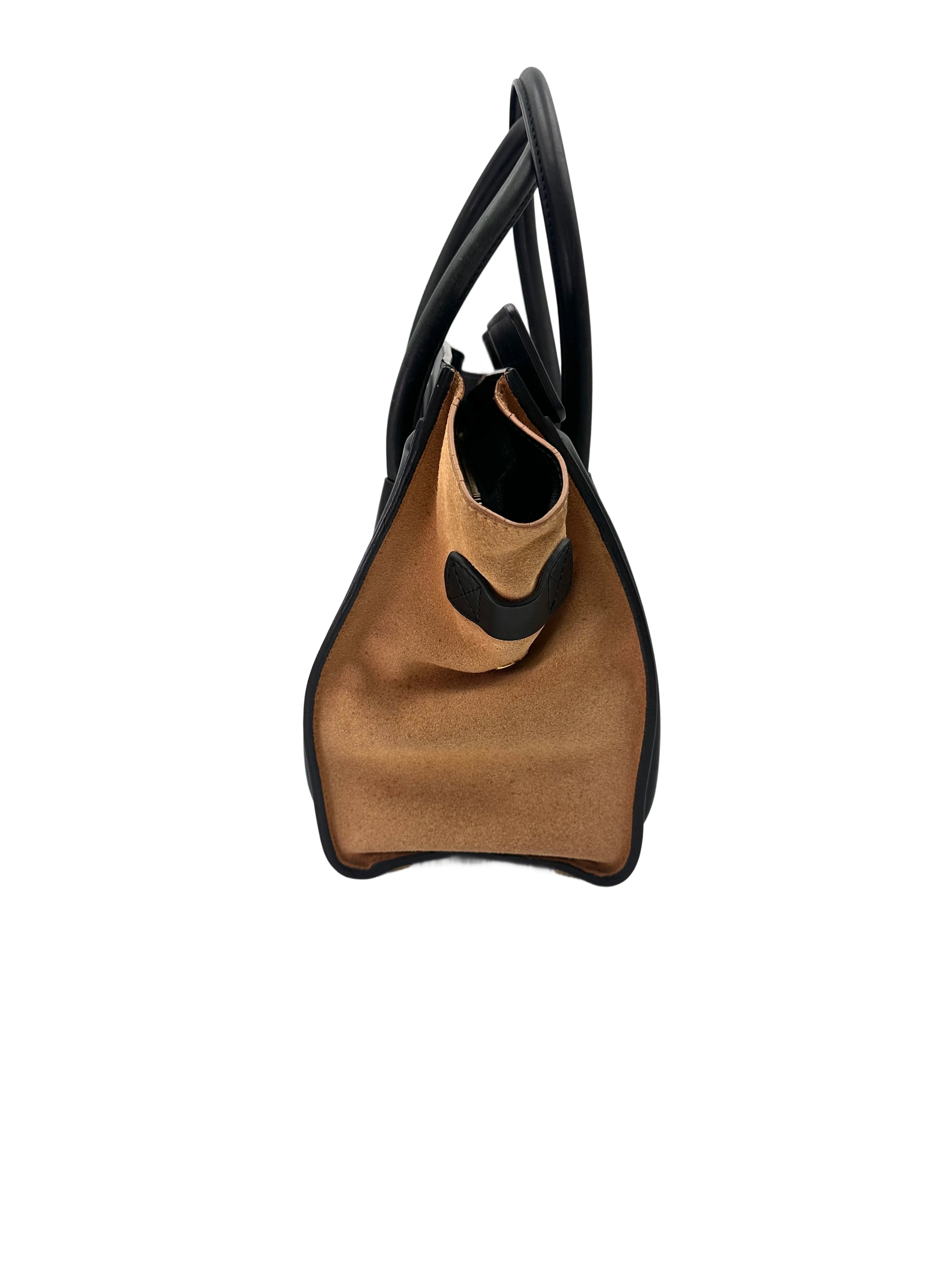 Celine Luggage Multicolor Leather Tote Handle Bag CE163