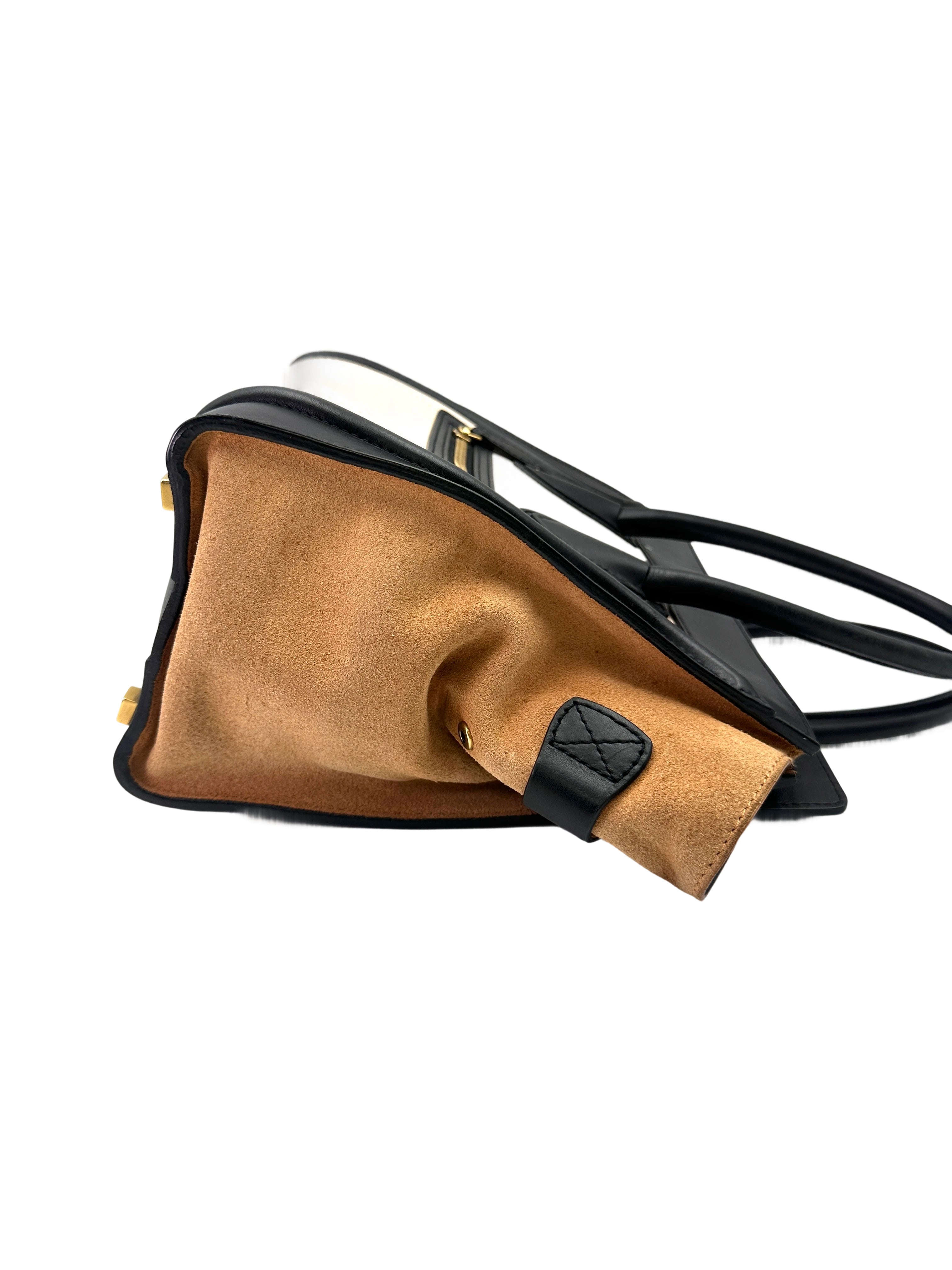 Celine Luggage Multicolor Leather Tote Handle Bag CE163