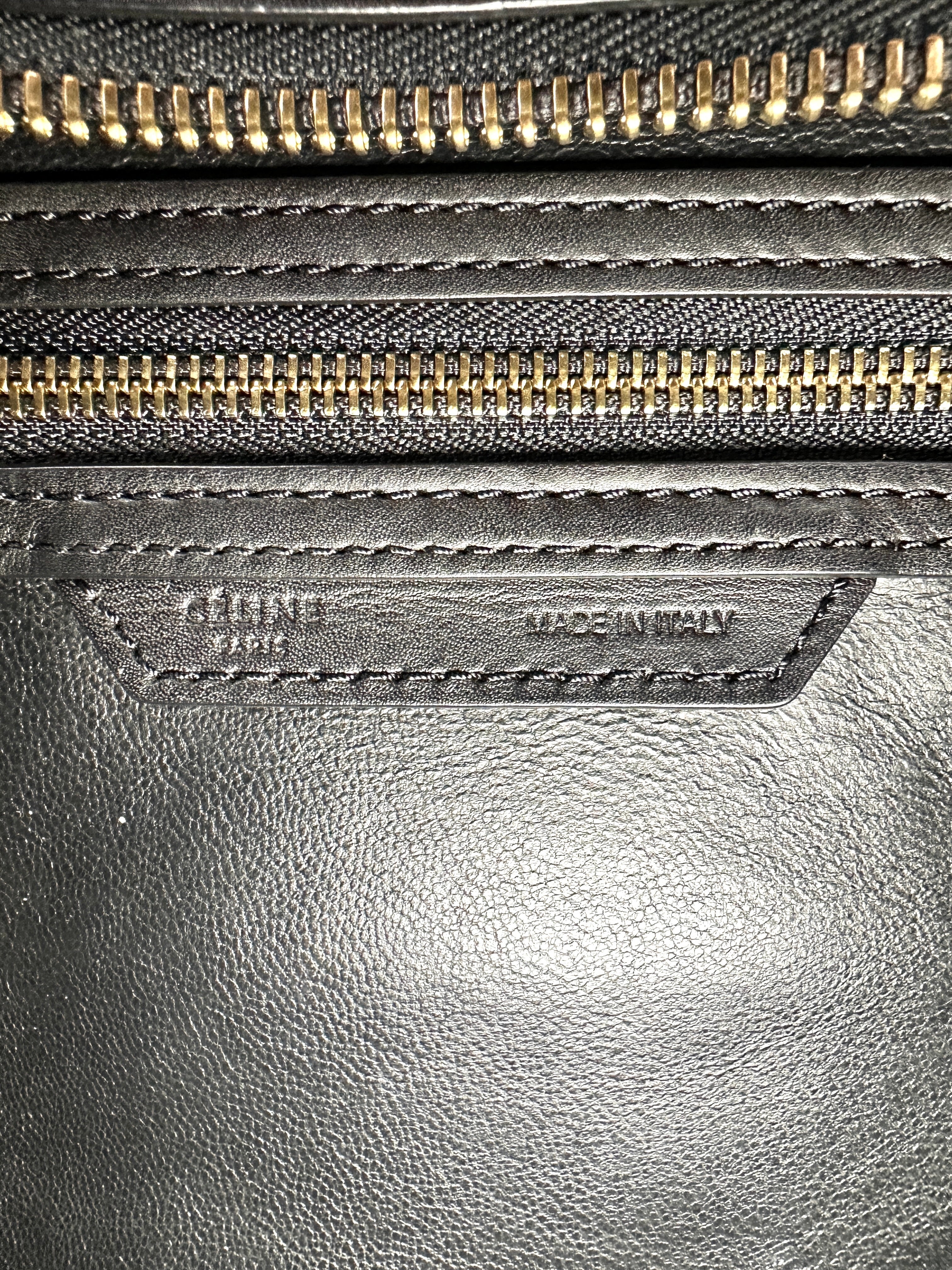 Celine Luggage Multicolor Leather Tote Handle Bag CE163