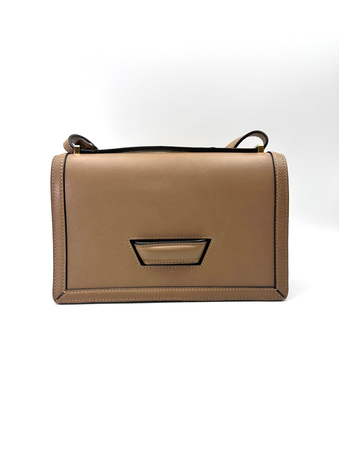 Loewe Barcelona Brown Leather Flap Bag LW89