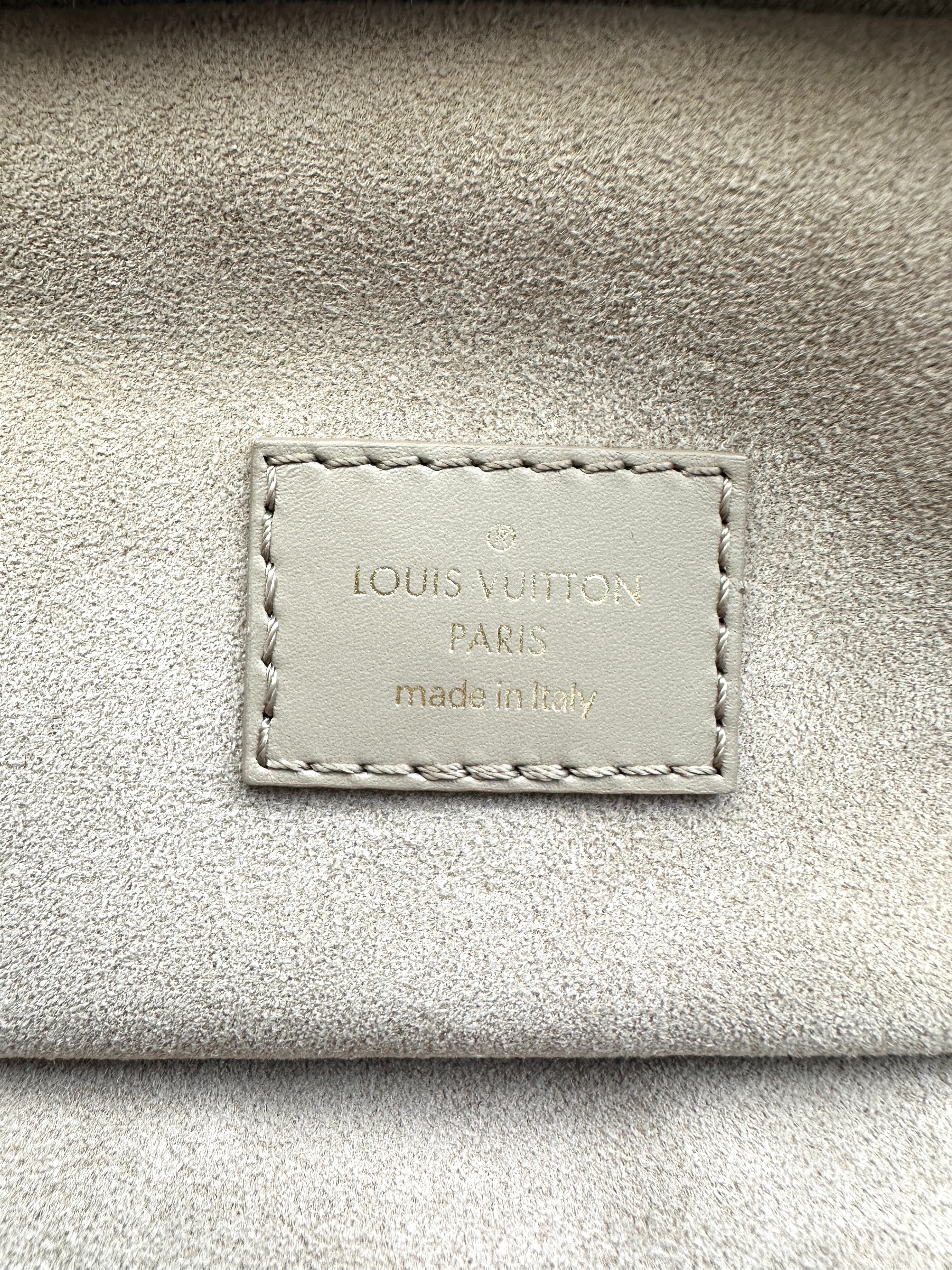 Louis Vuitton Vanity PM Beige Monogram Empreinte Leather Handle Bag LV2845