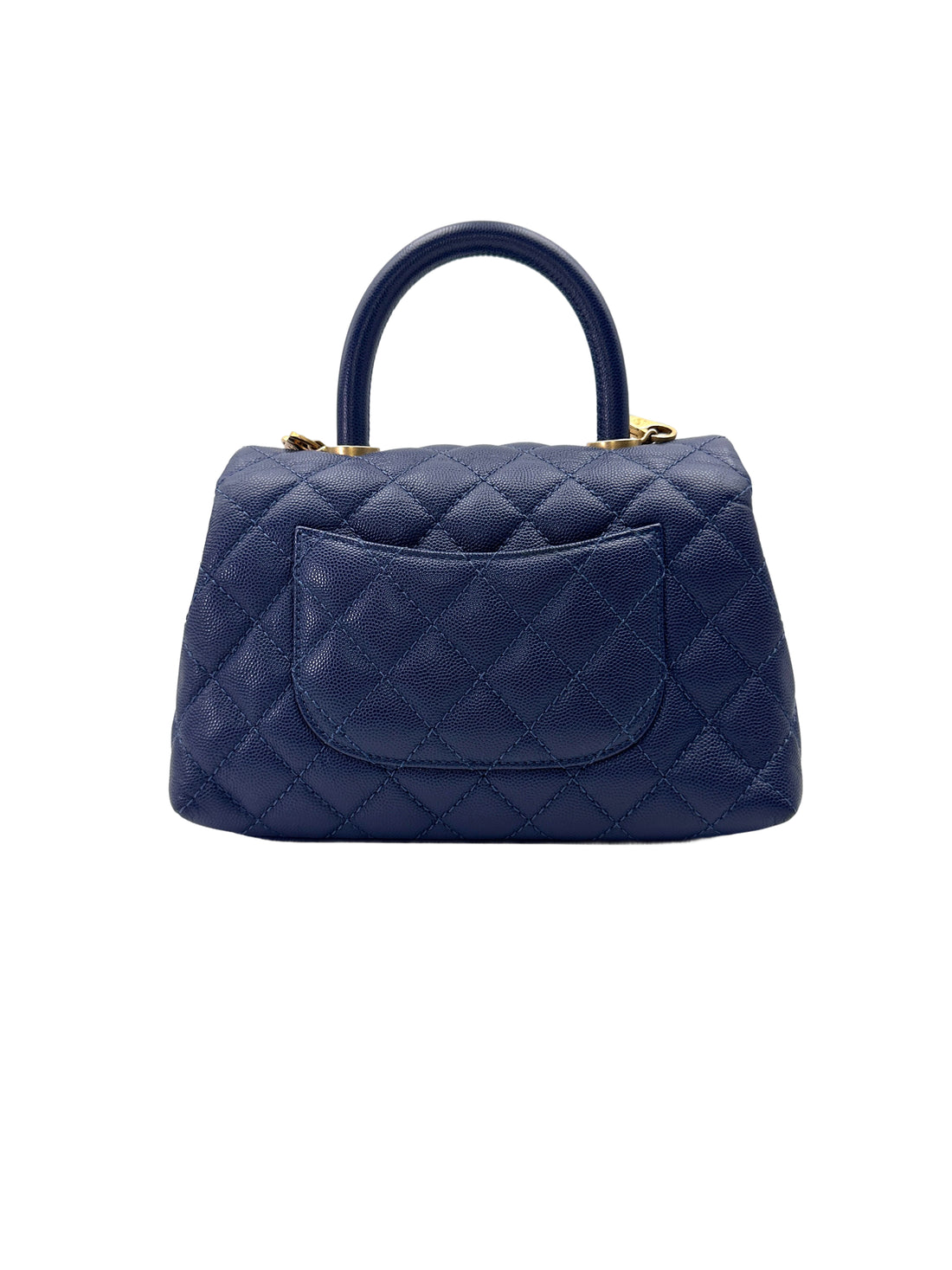 Chanel CoCo Handle Navy Quilted Calfskin Small Size Shoulder Bag(25***58) CC2029