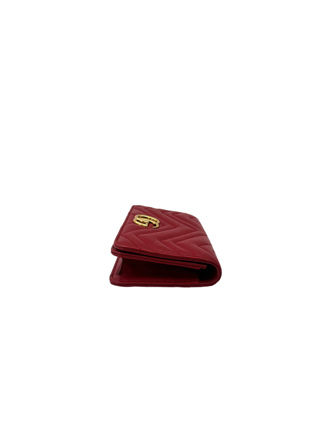 Gucci GG Marmont Red Leather Wallet On Chain GG1107