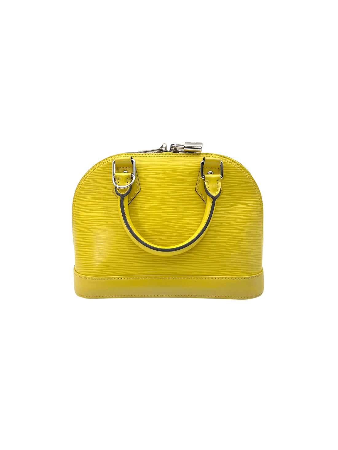 Louis Vuitton Alma BB Yellow Epi Leather Handle Bag LV2840