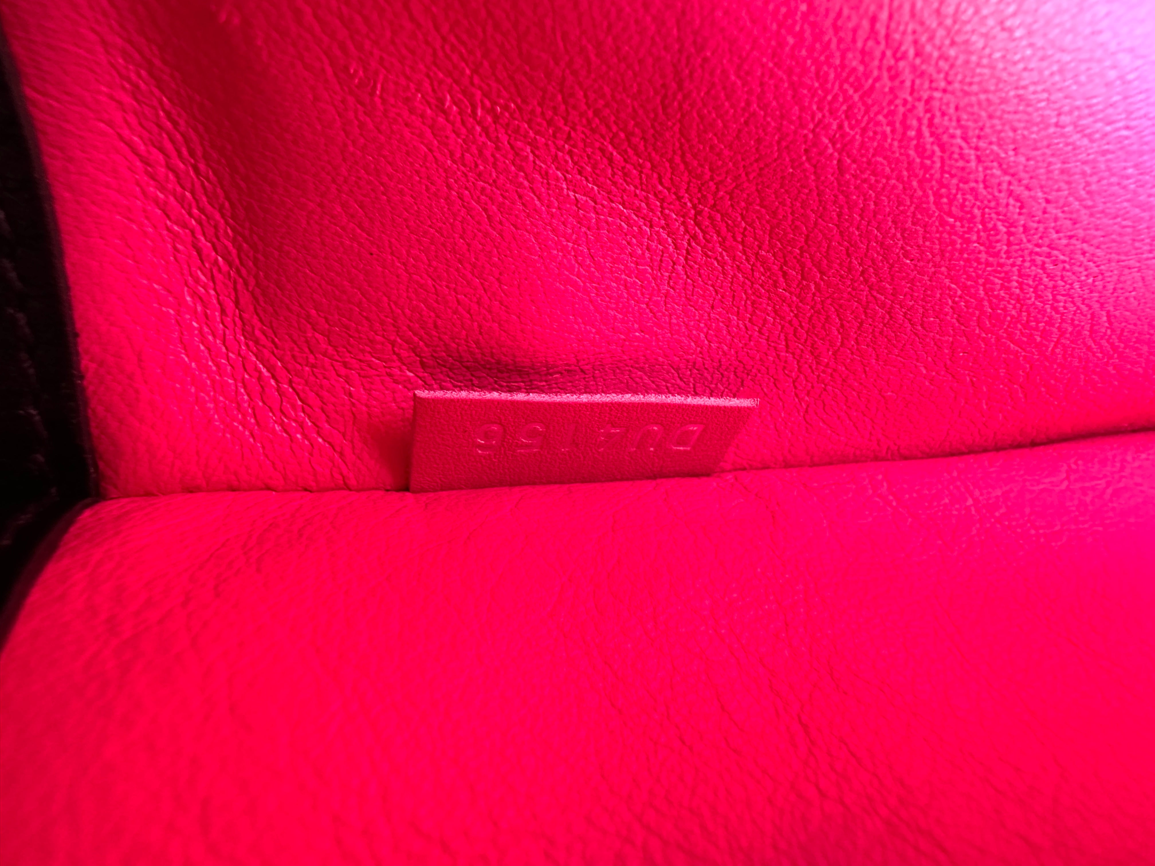 Louis Vuitton City Steamer Black/Pink Grained Leather Handle Bag LV2844