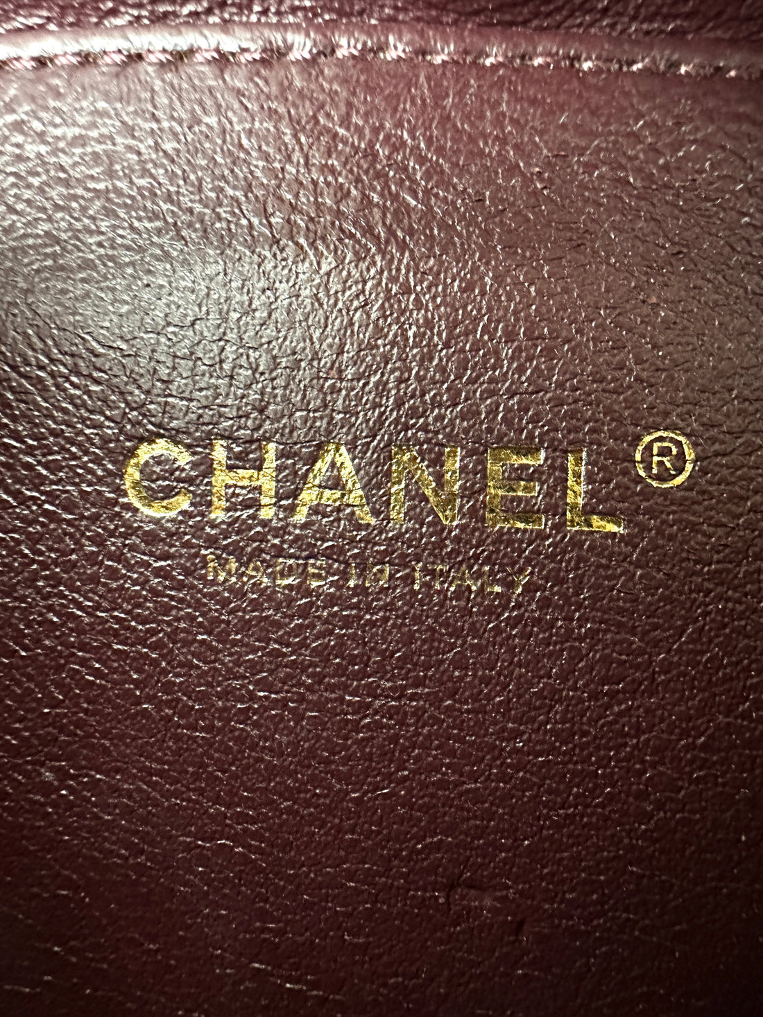 Chanel CC Filigree Beige/Black Quilted Leather Small Size Vanity Case(22***15) CC2026