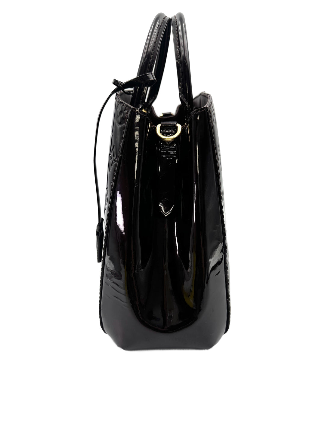 Louis Vuitton Montaigne MM Dark Red Monogram Vernis Handle Bag LV2843