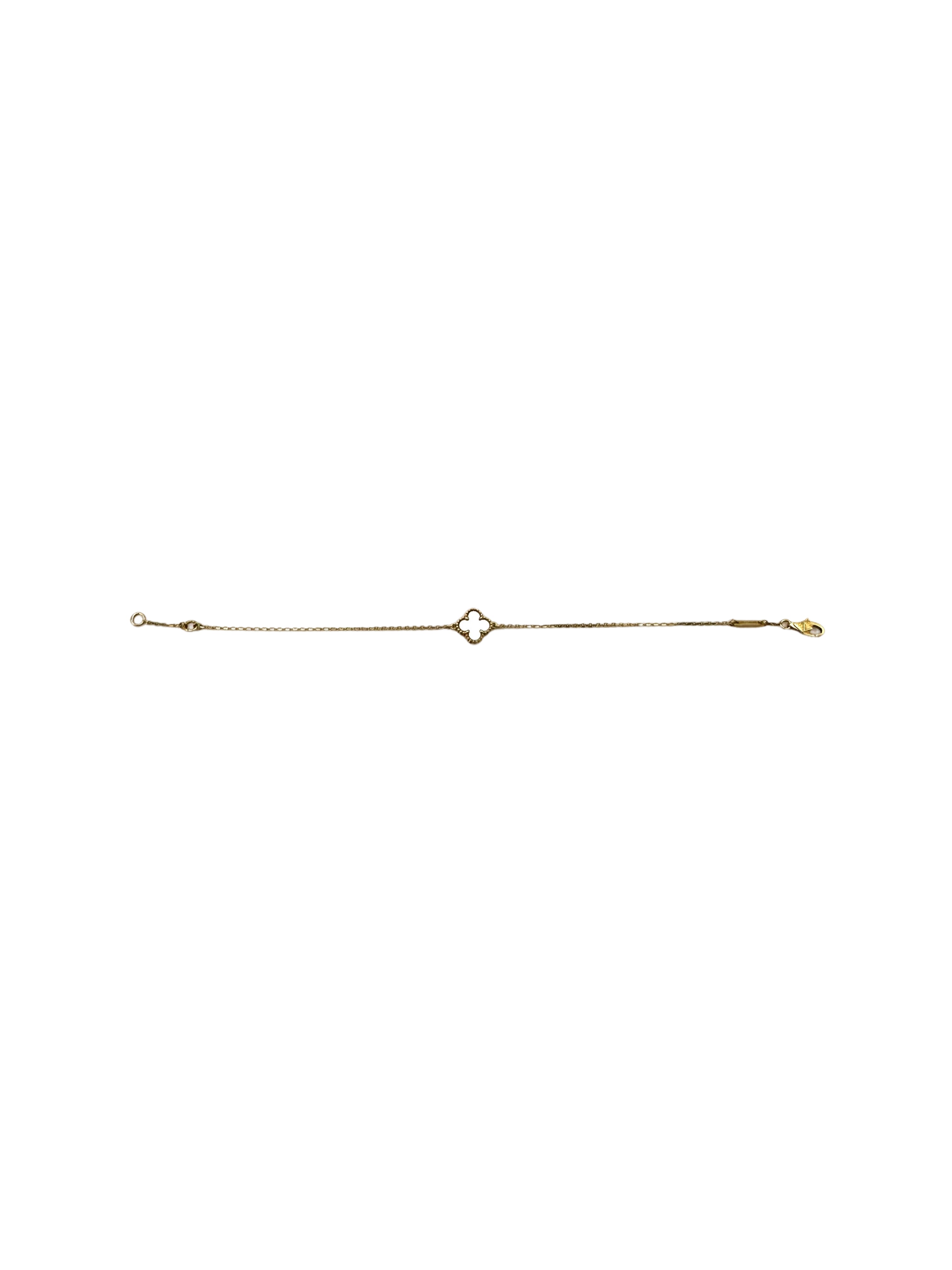 Van Cleef & Arpels White Alhambra Pendant VC08