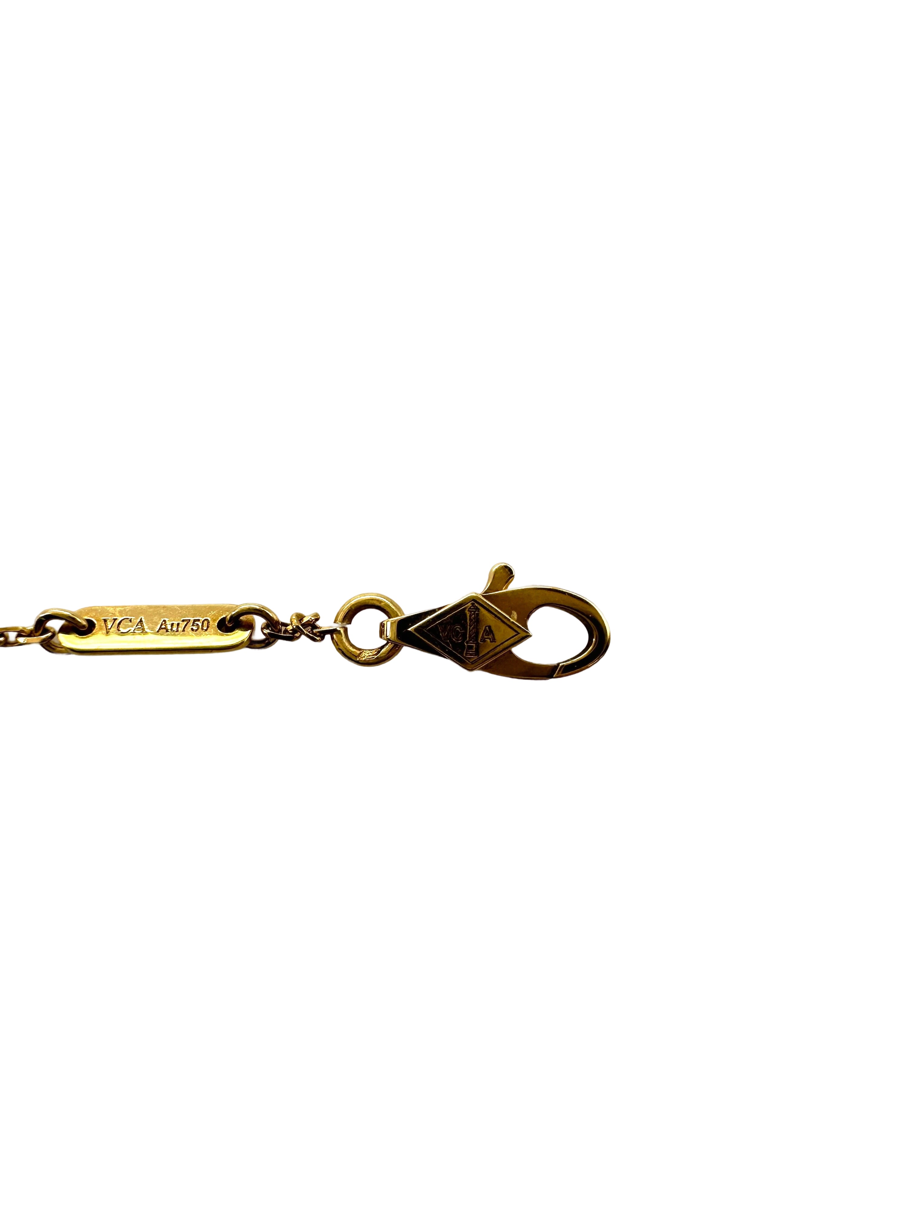 Van Cleef & Arpels White Alhambra Pendant VC08