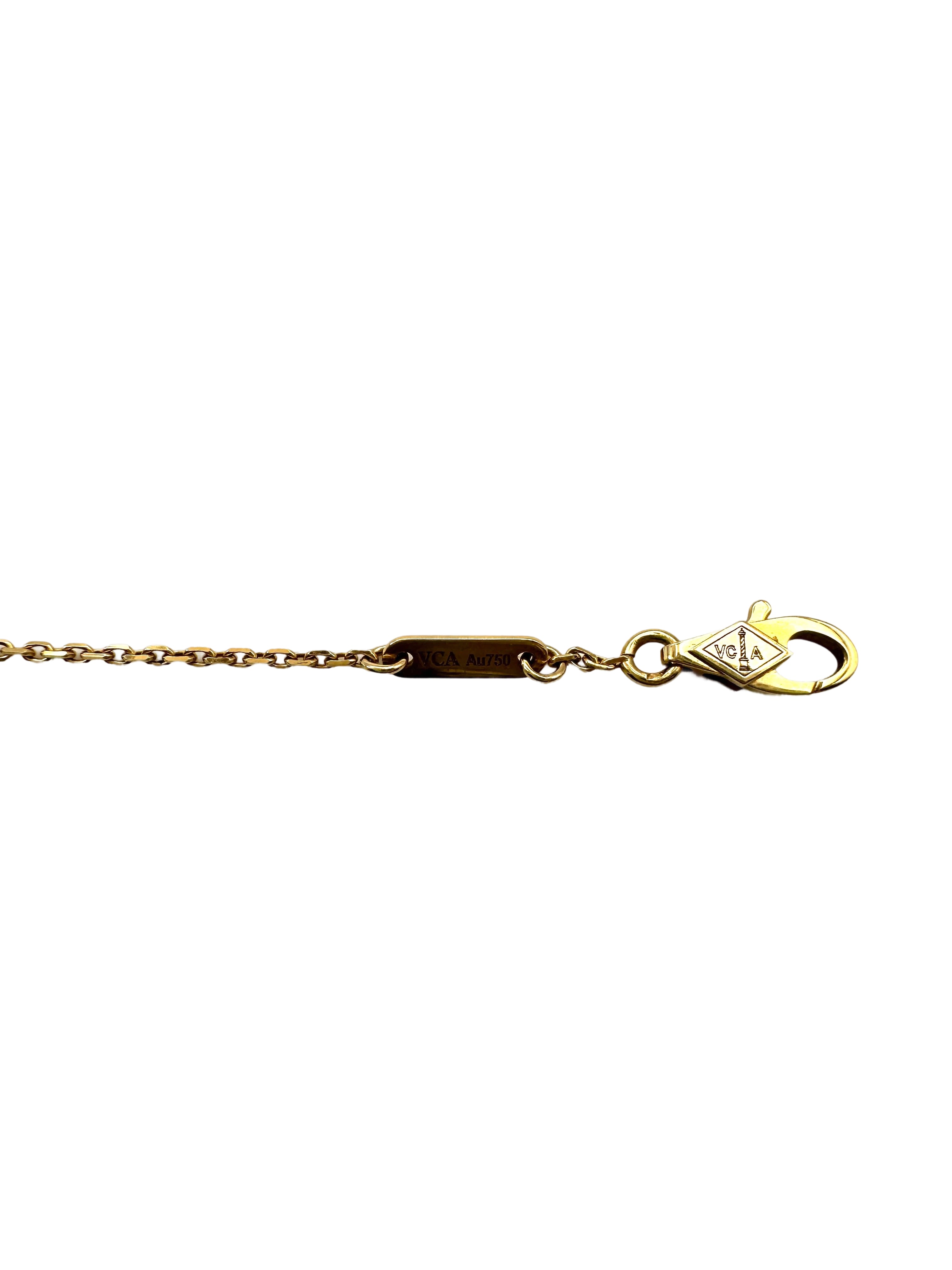 Van Cleef & Arpels White Alhambra Pendant VC08