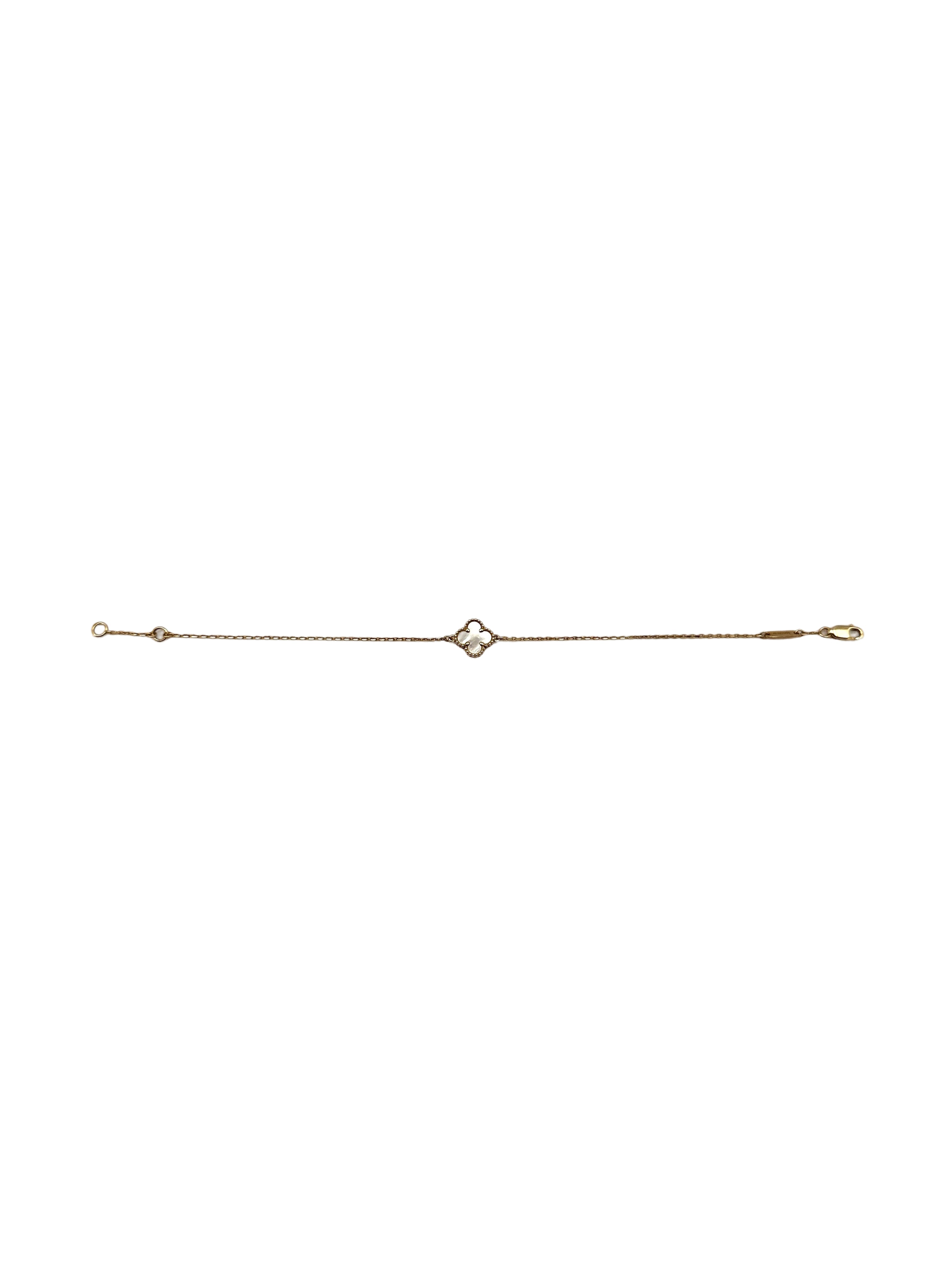 Van Cleef & Arpels White Alhambra Pendant VC07