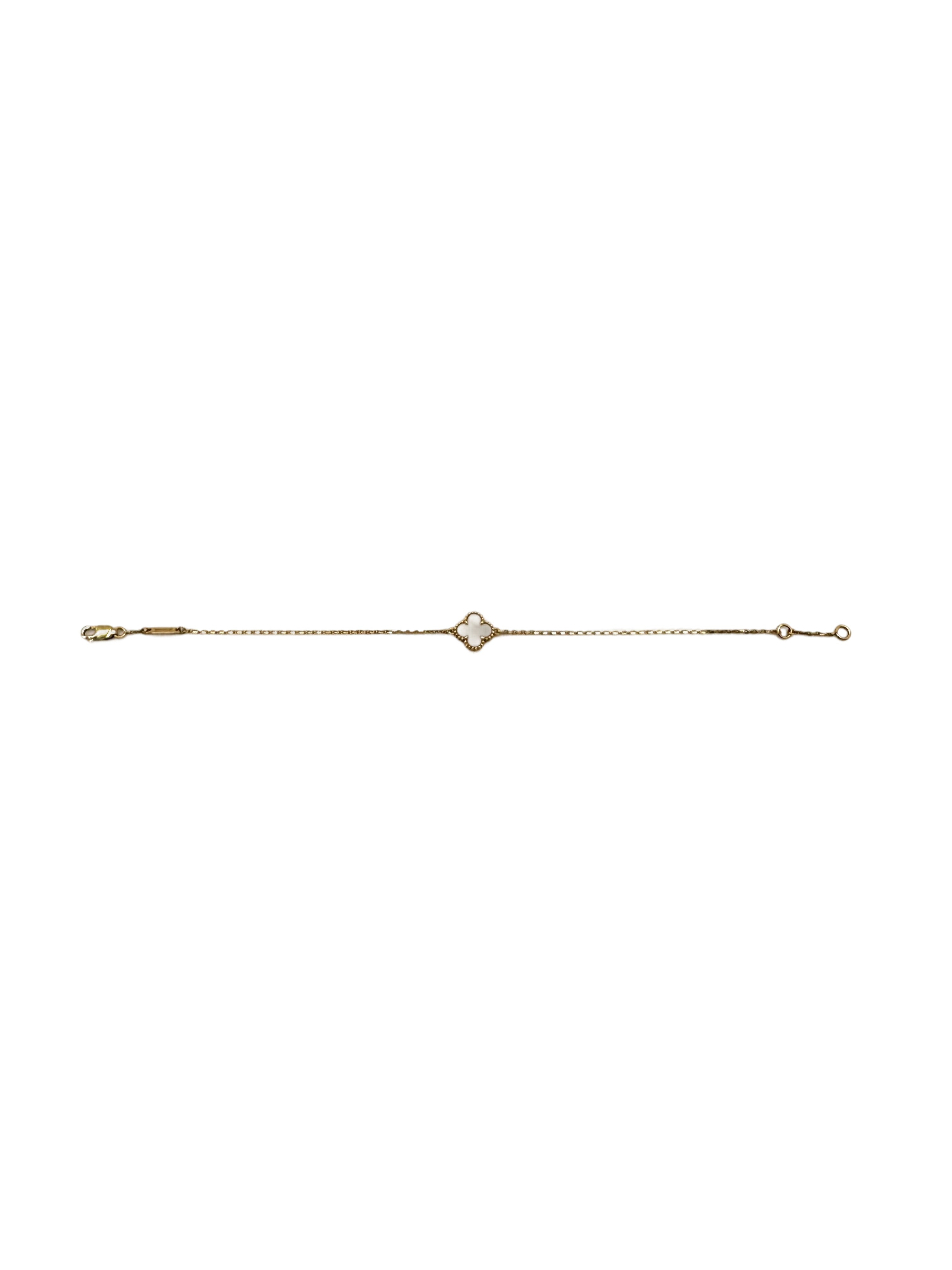 Van Cleef & Arpels White Alhambra Pendant VC07