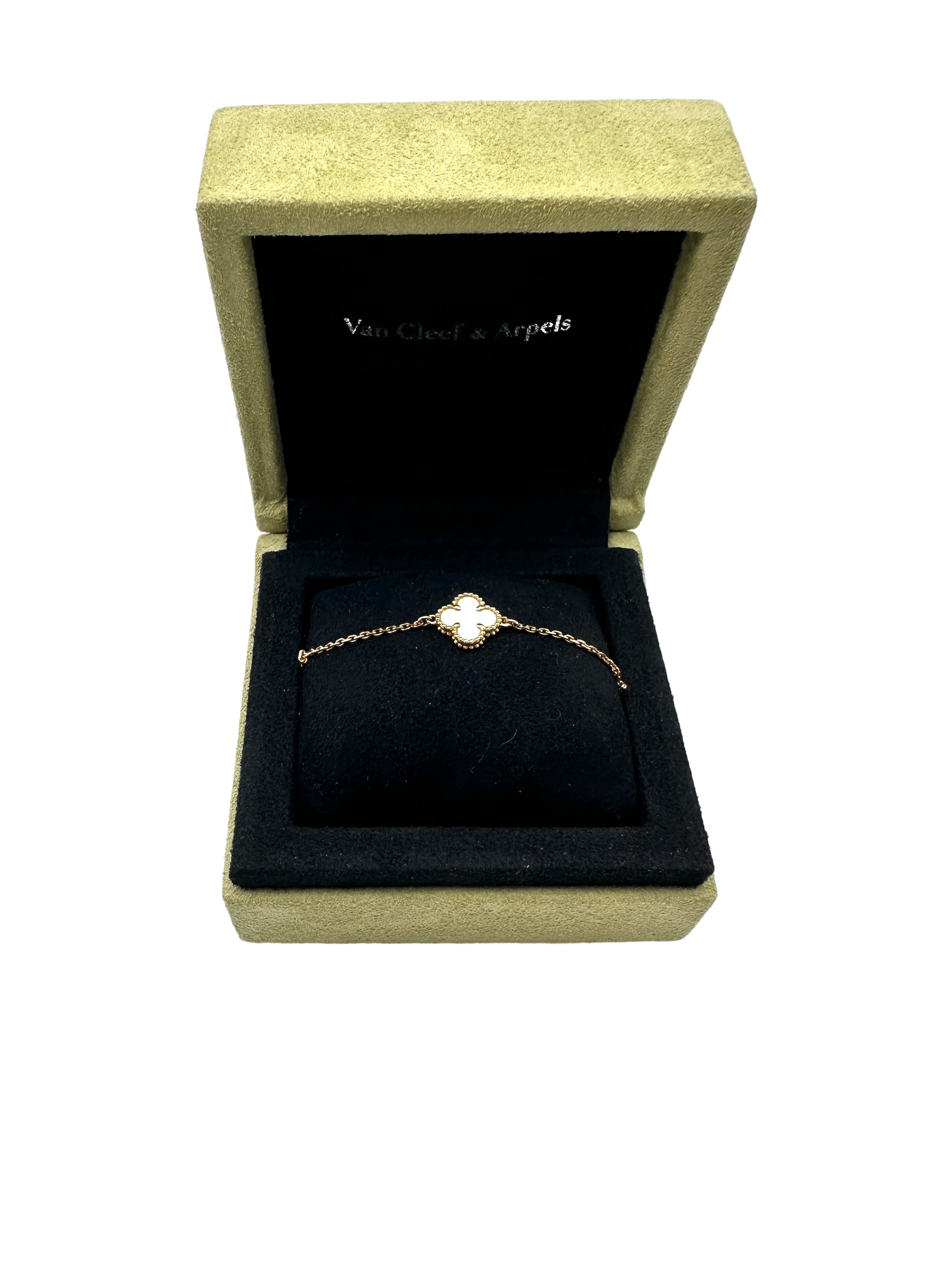 Van Cleef & Arpels White Alhambra Pendant VC07