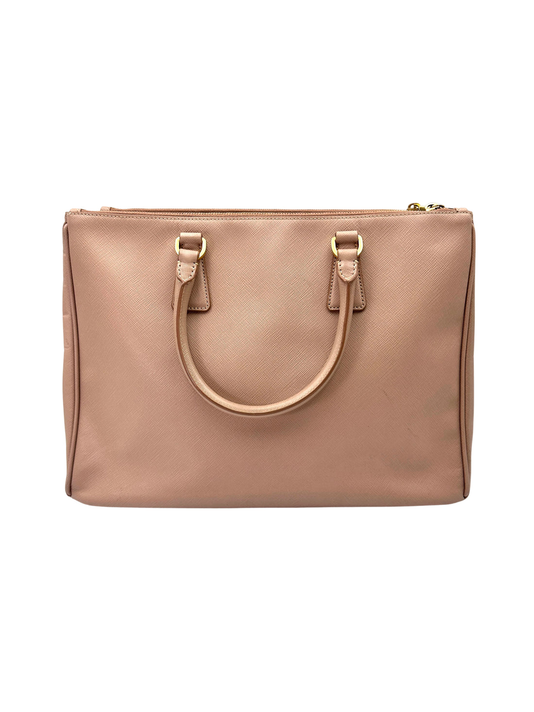 Prada Galleria Pink Saffiano Leather Handle Bag PR387