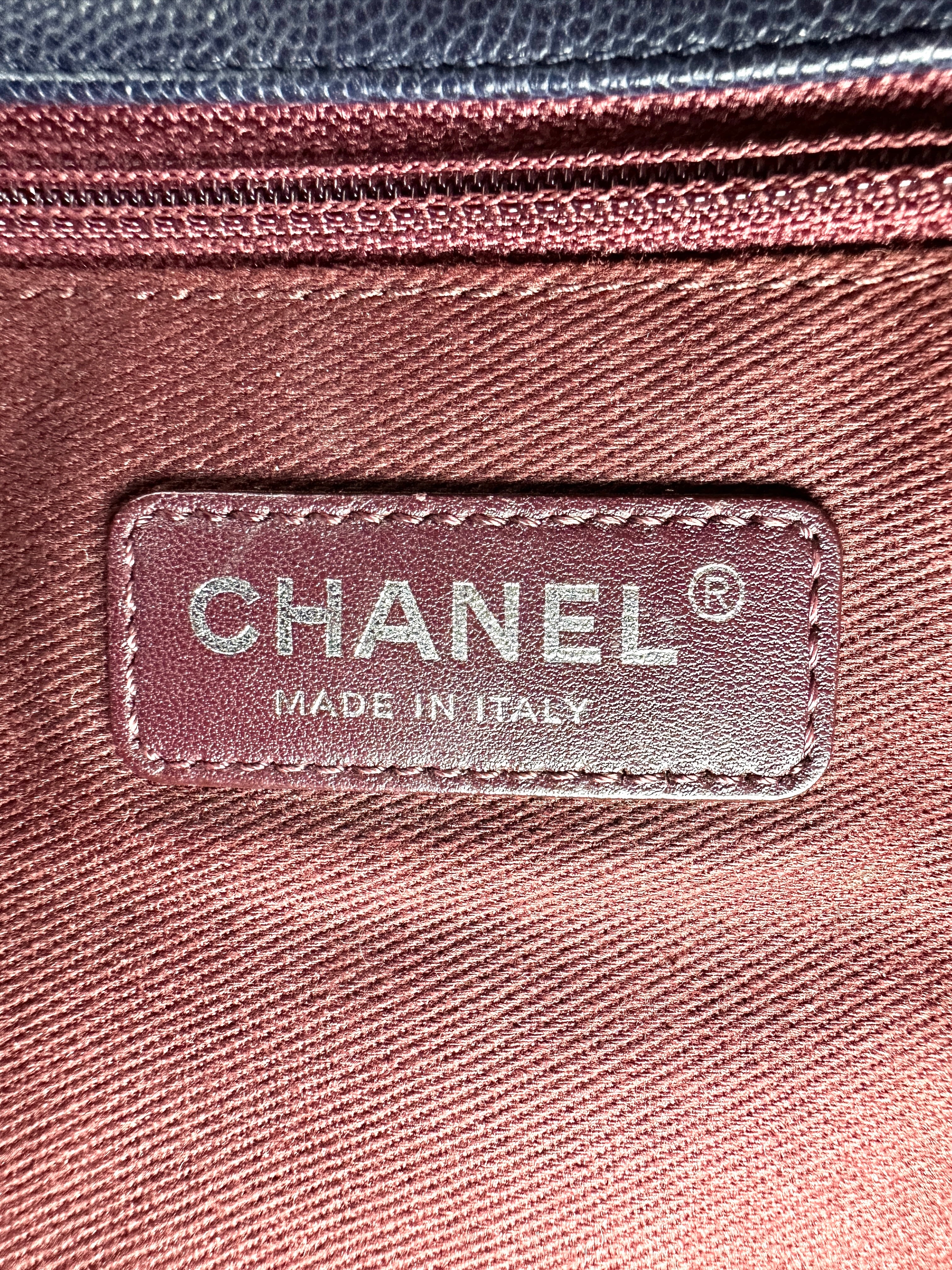 Chanel CoCo Handle Navy Quilted Calfskin Large Size Shoulder Bag(22***56) CC2028
