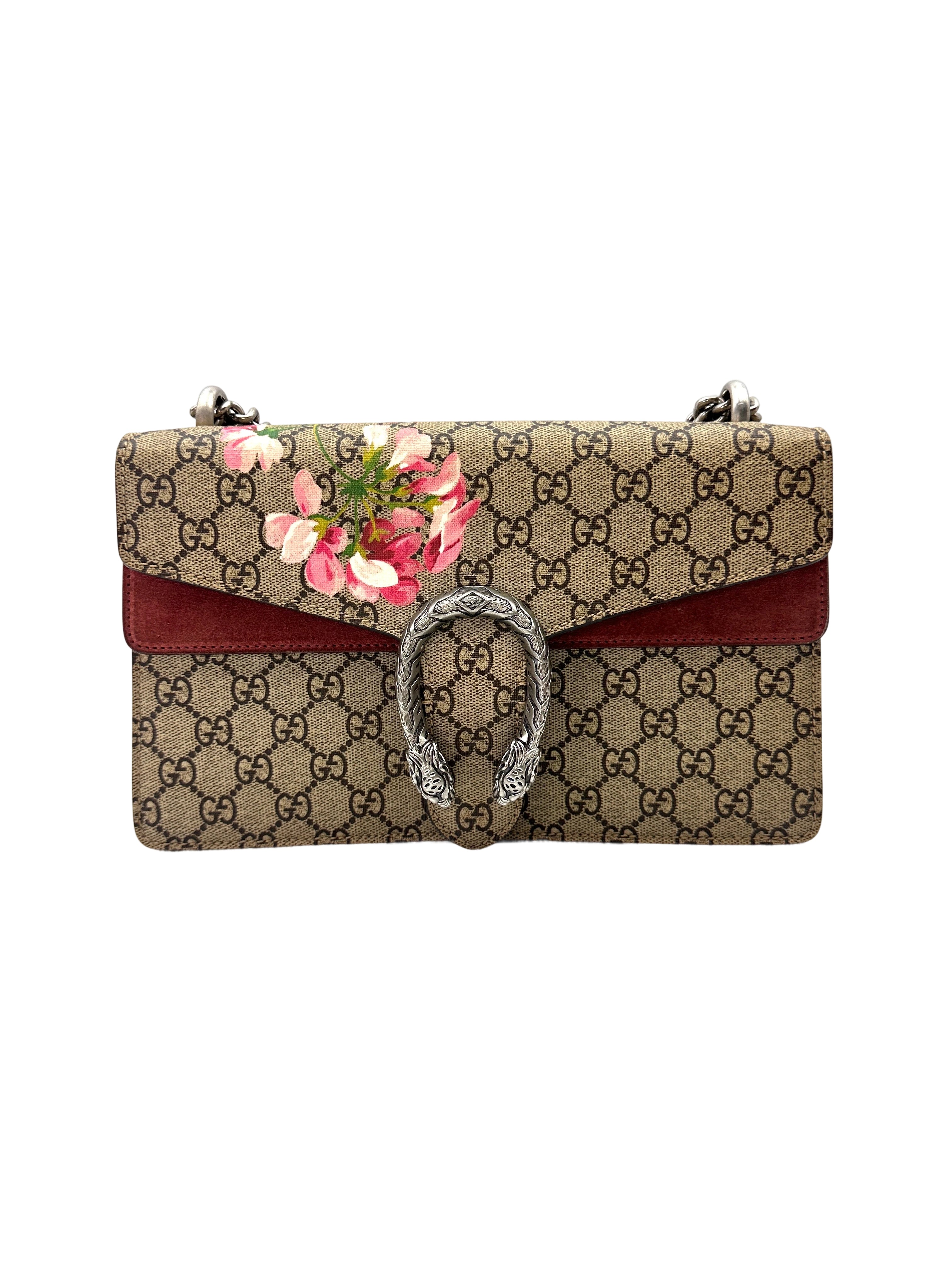 Gucci Dionysus GG Blooms Canvas Medium Size Shoulder Bag GG1105
