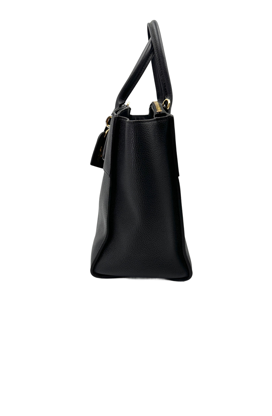 Louis Vuitton City Steamer MM Black Grained Leather Handle Bag LV2842