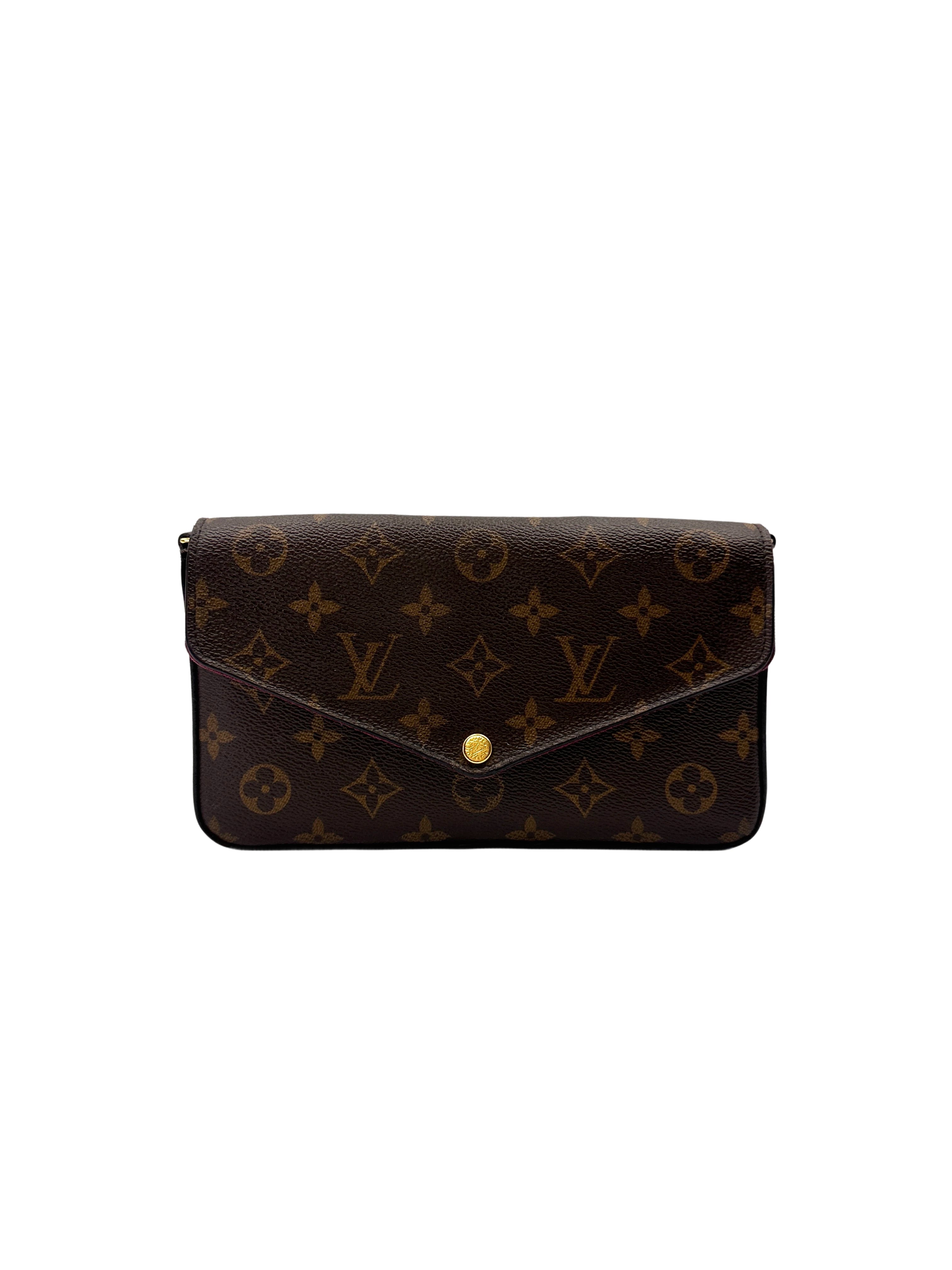 Louis Vuitton Brown Monogram Canvas Pochette Felicie LV2841