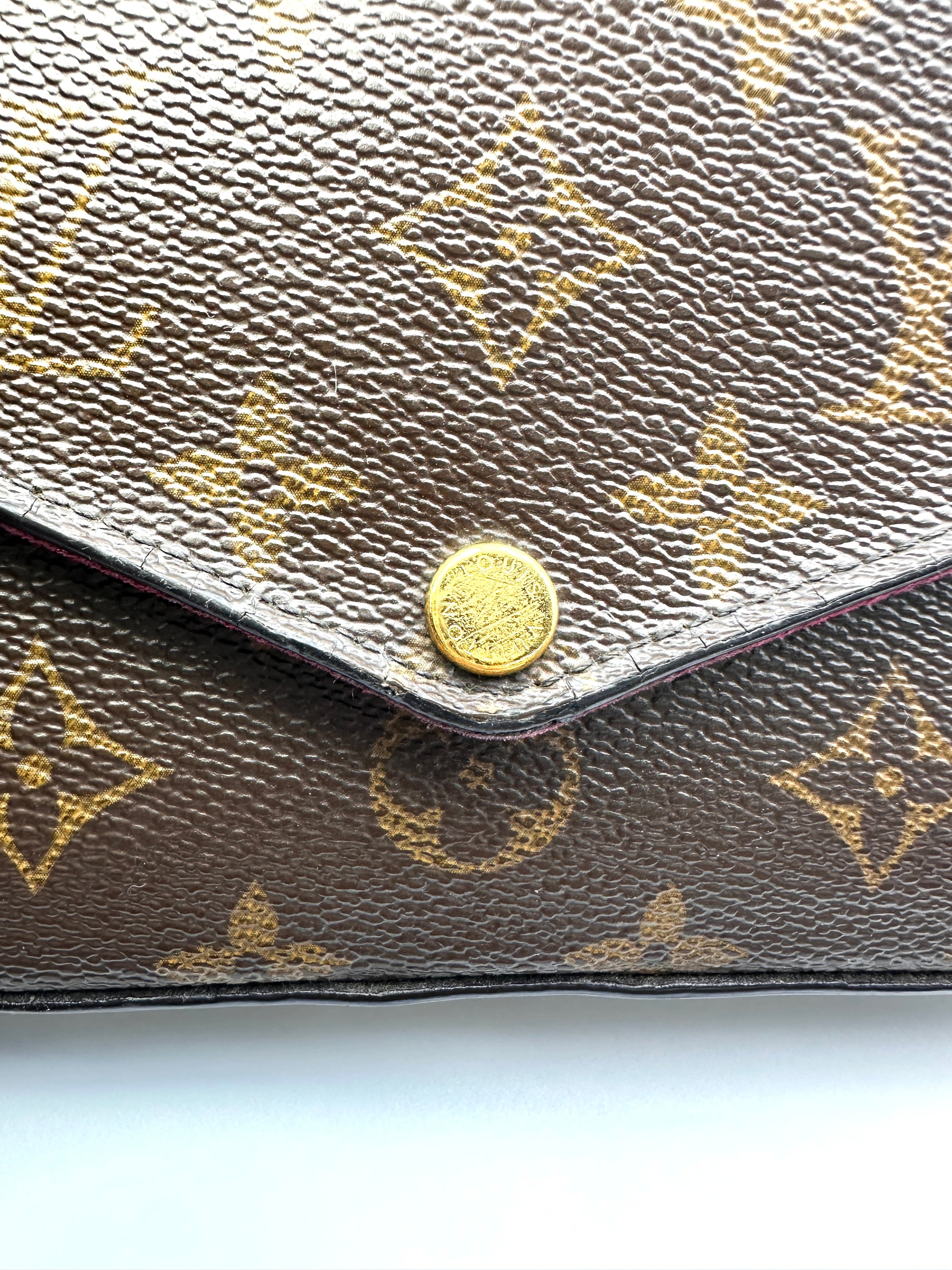Louis Vuitton Brown Monogram Canvas Pochette Felicie LV2841