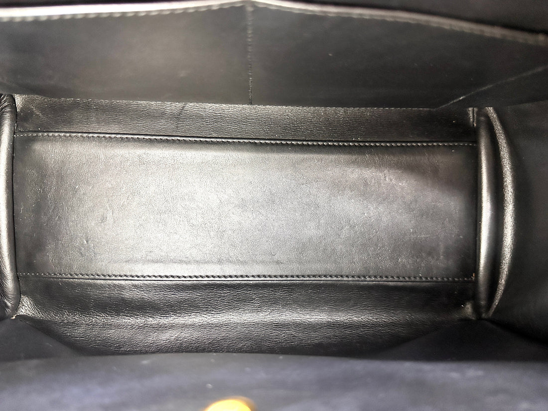 Louis Vuitton City Steamer Black Grained Leather Handle Bag LV2846