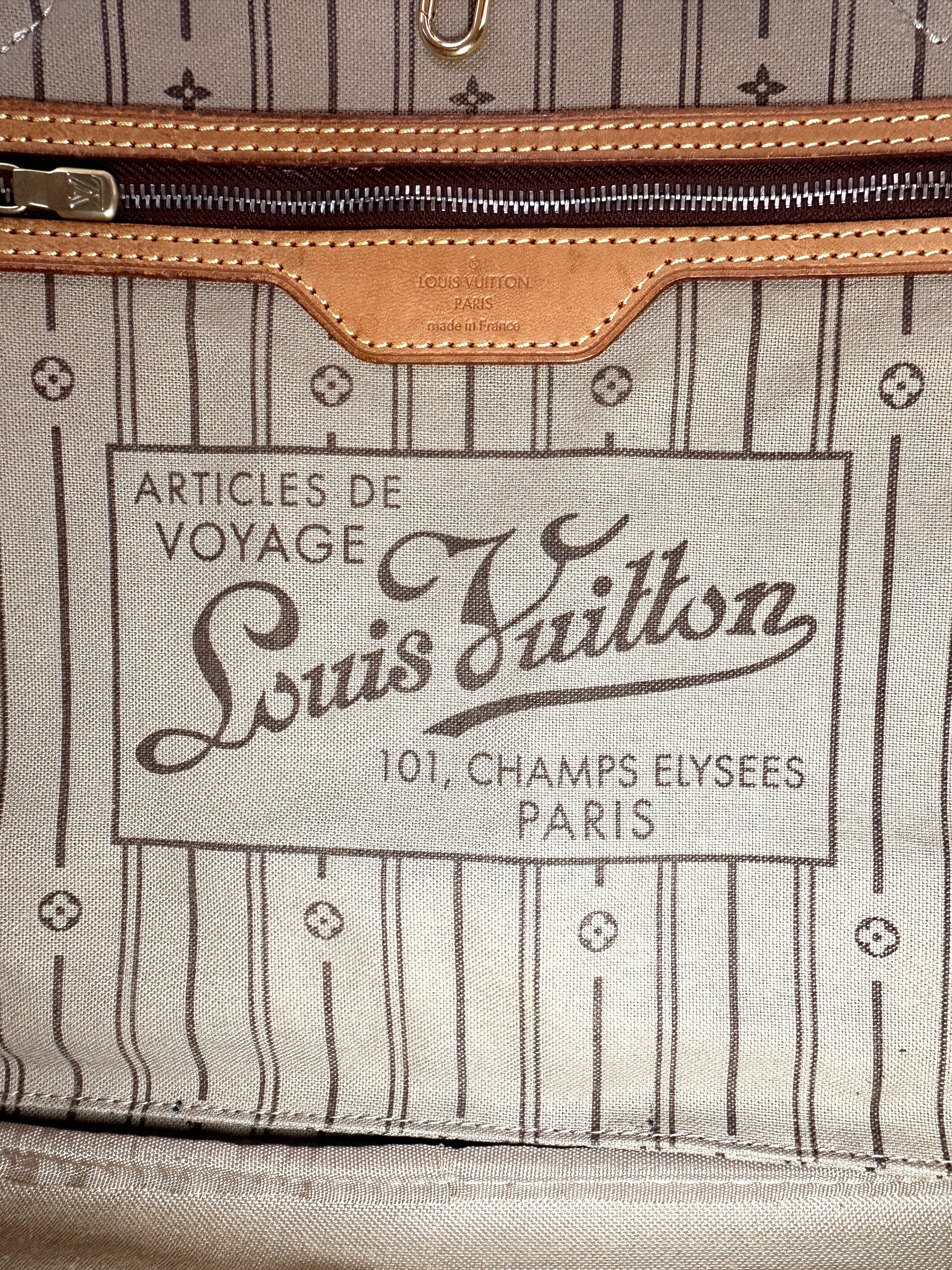 Louis Vuitton Neverfull MM Monogram Canvas Handle Bag LV2848