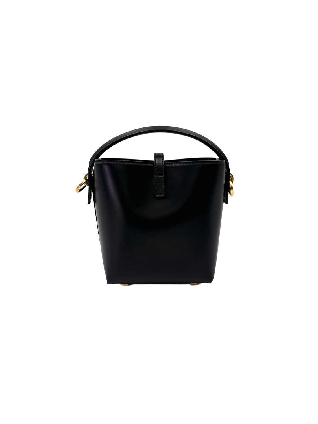 Saint Laurent Black Leather Bucket Bag SL241