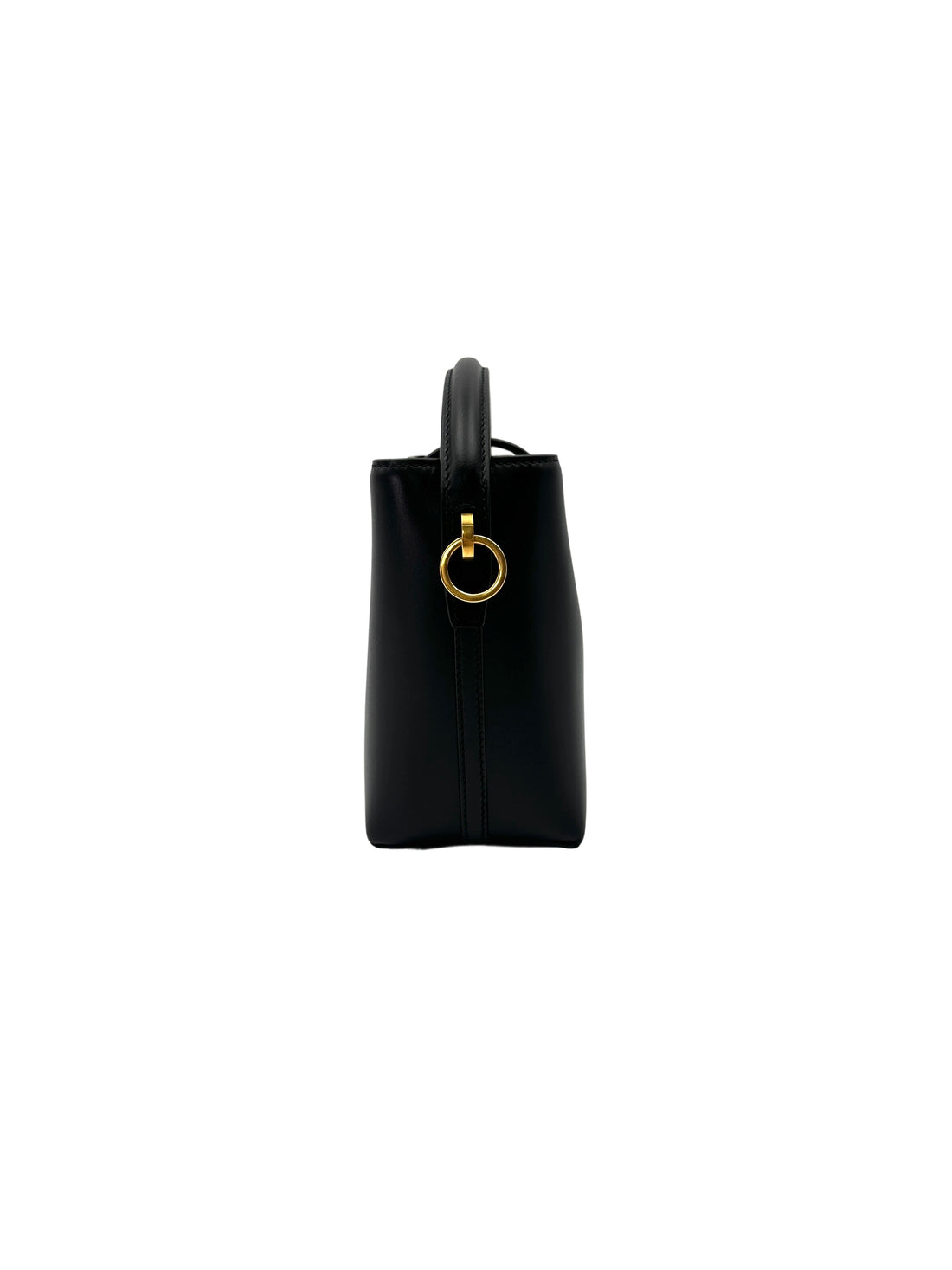 Saint Laurent Black Leather Bucket Bag SLD
