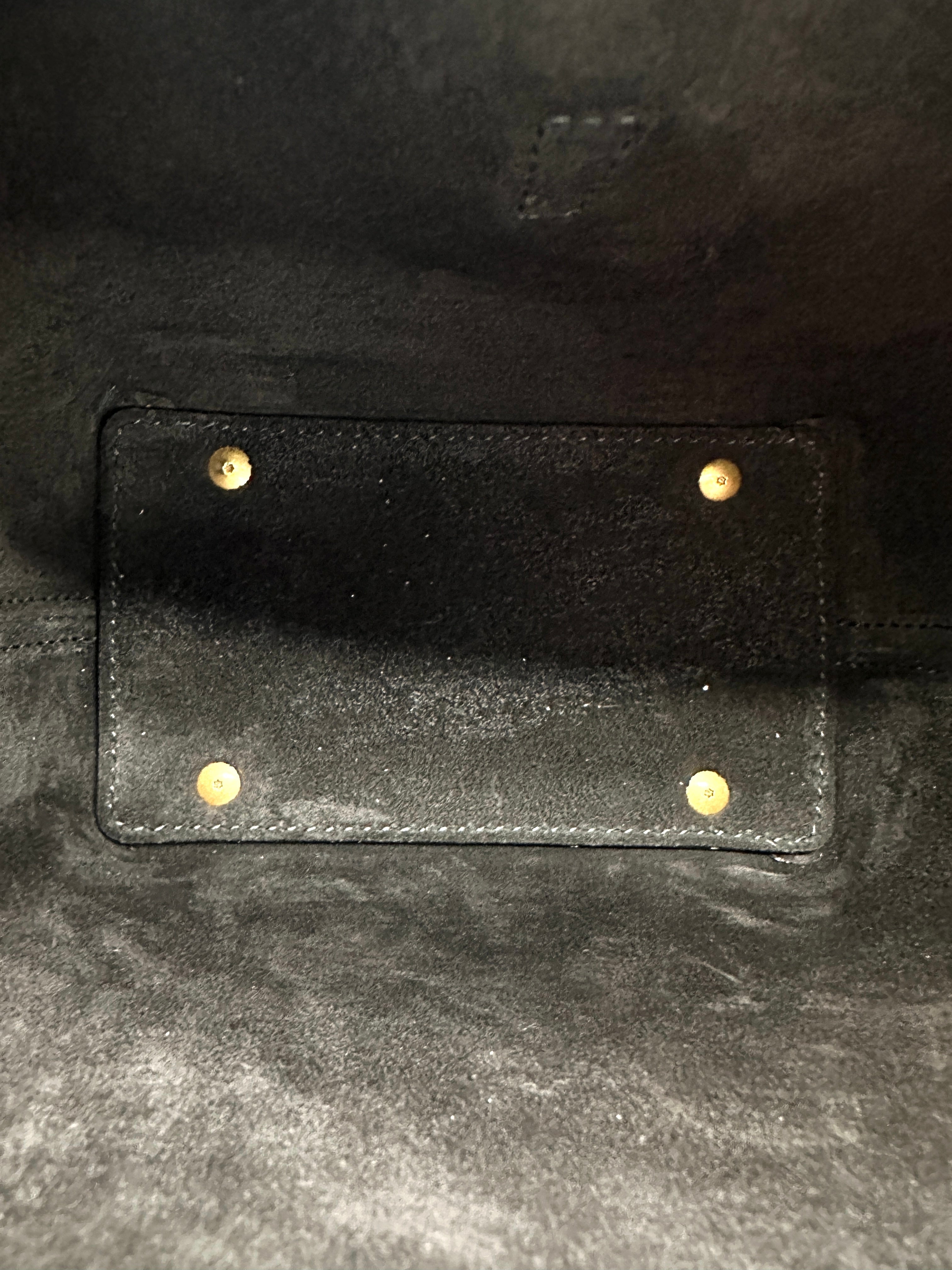 Saint Laurent Black Leather Bucket Bag SLD