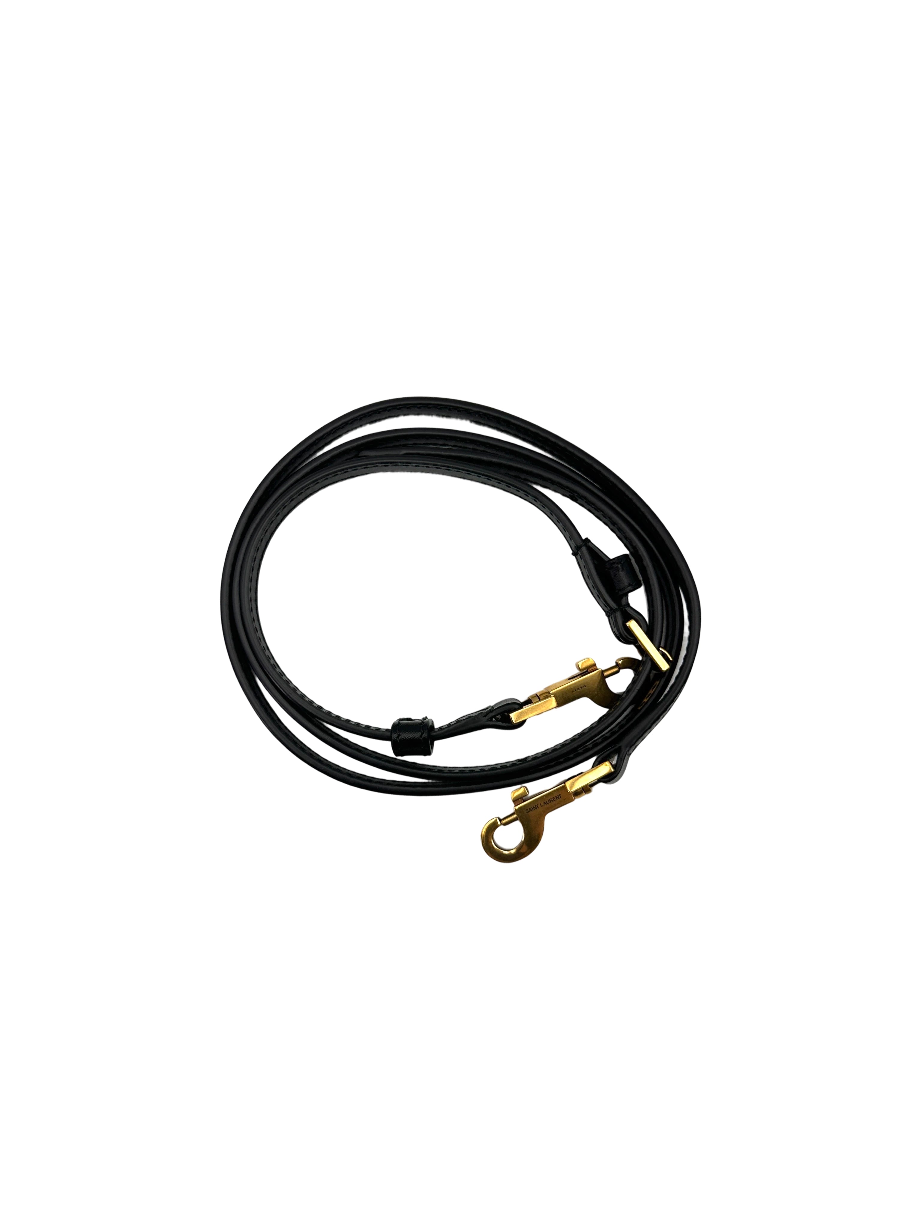 Saint Laurent Black Leather Bucket Bag SLD