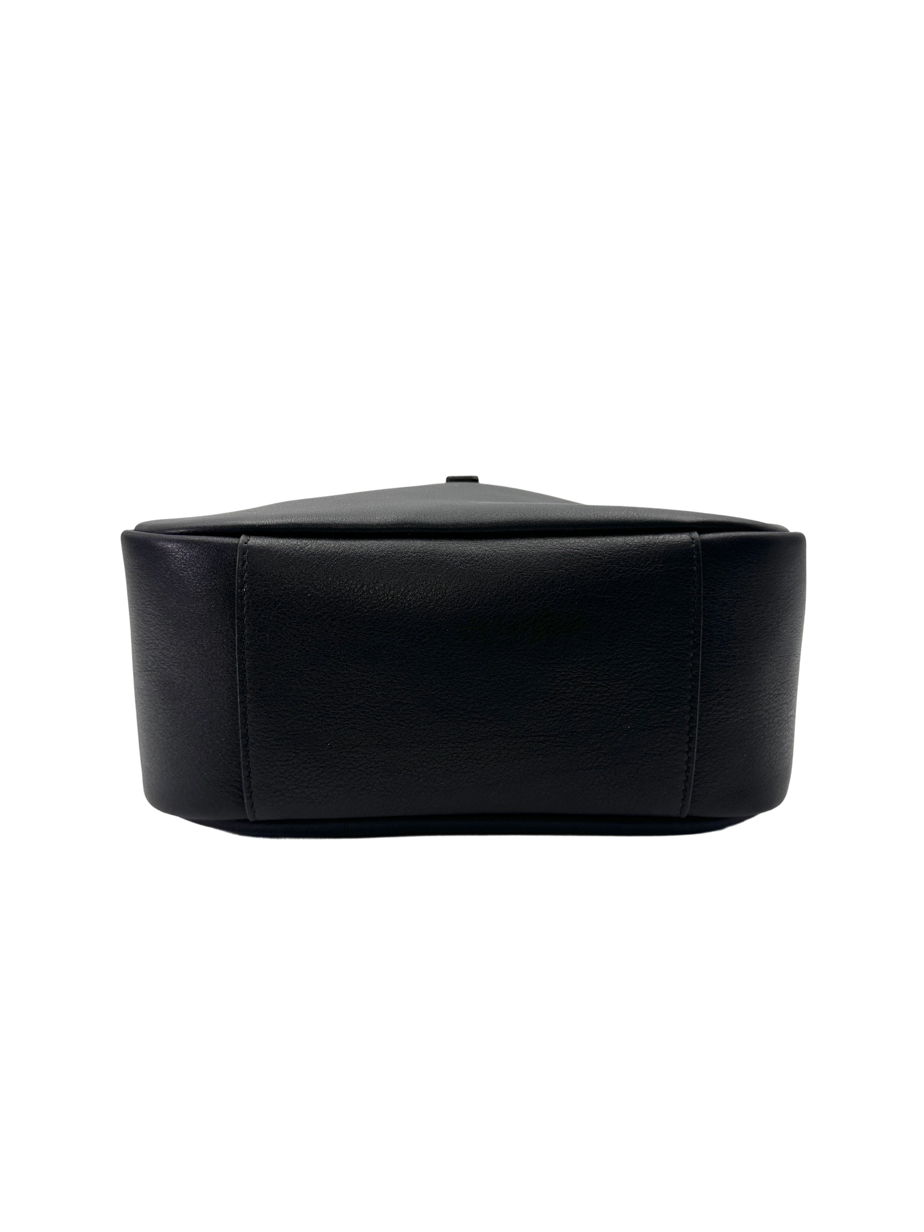 Saint Laurent Black Leather Hobo Bag SL240