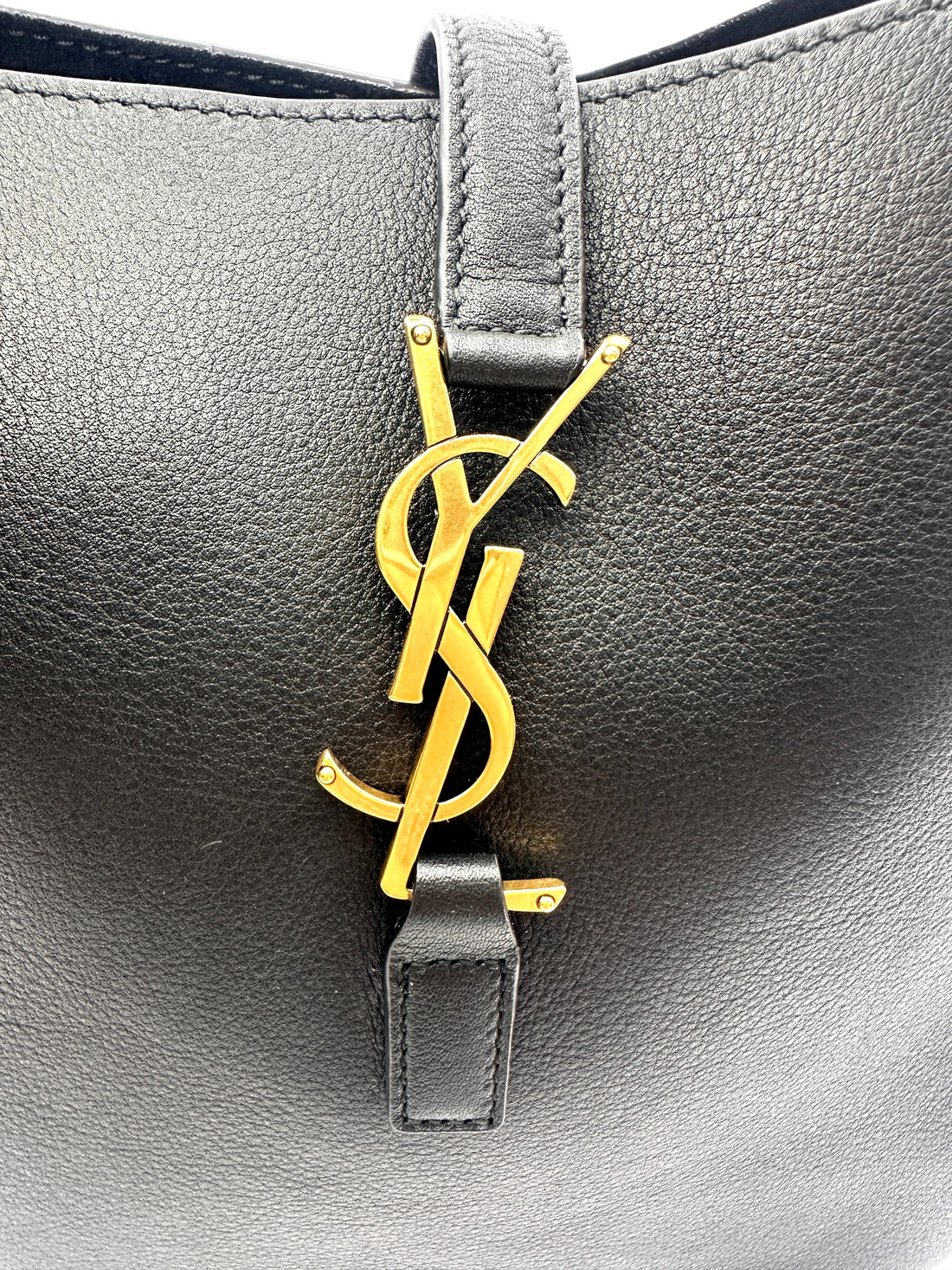 Saint Laurent Black Leather Hobo Bag SL240