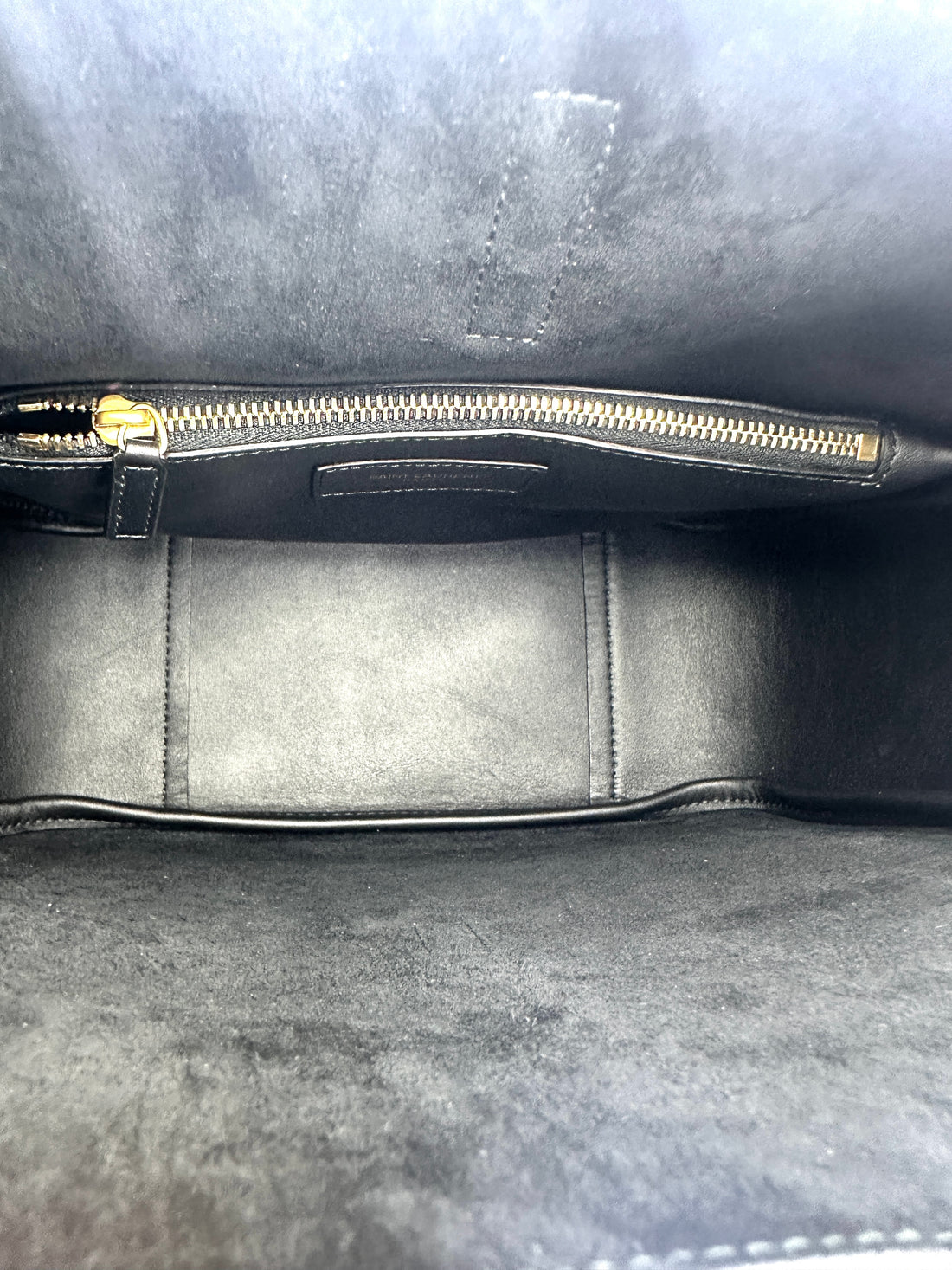 Saint Laurent Black Leather Hobo Bag SL240