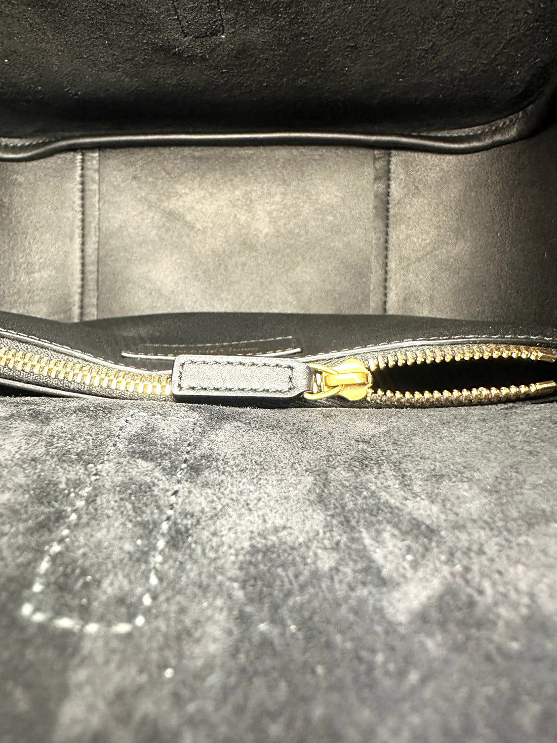 Saint Laurent Black Leather Hobo Bag SL240