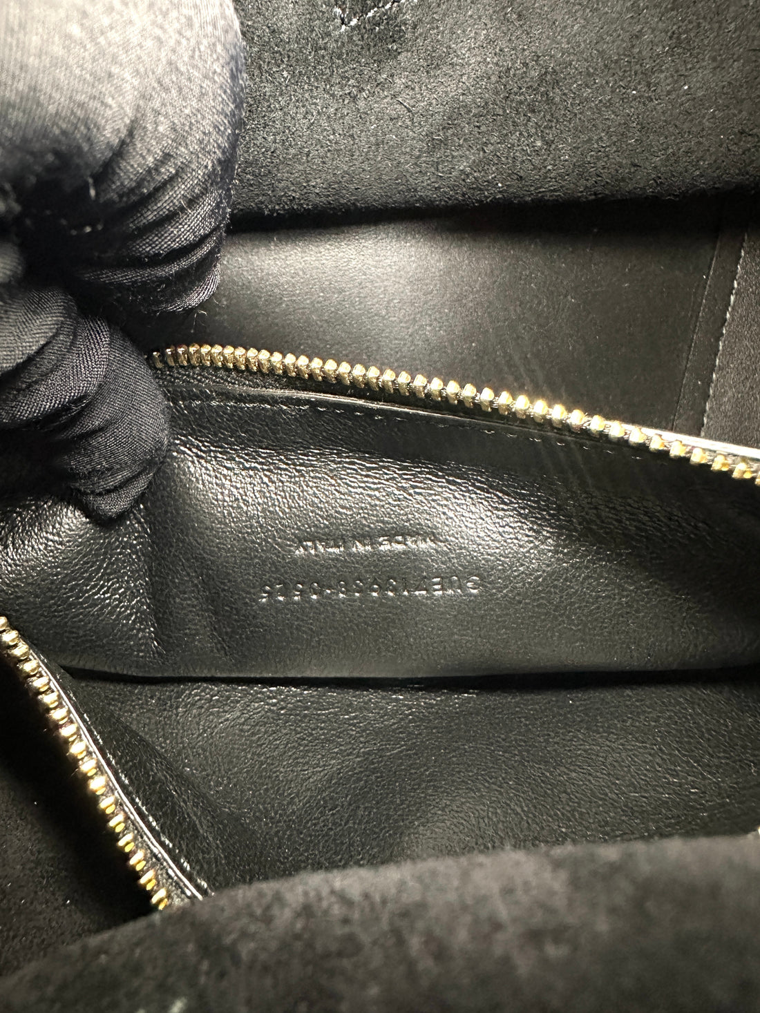 Saint Laurent Black Leather Hobo Bag SL240