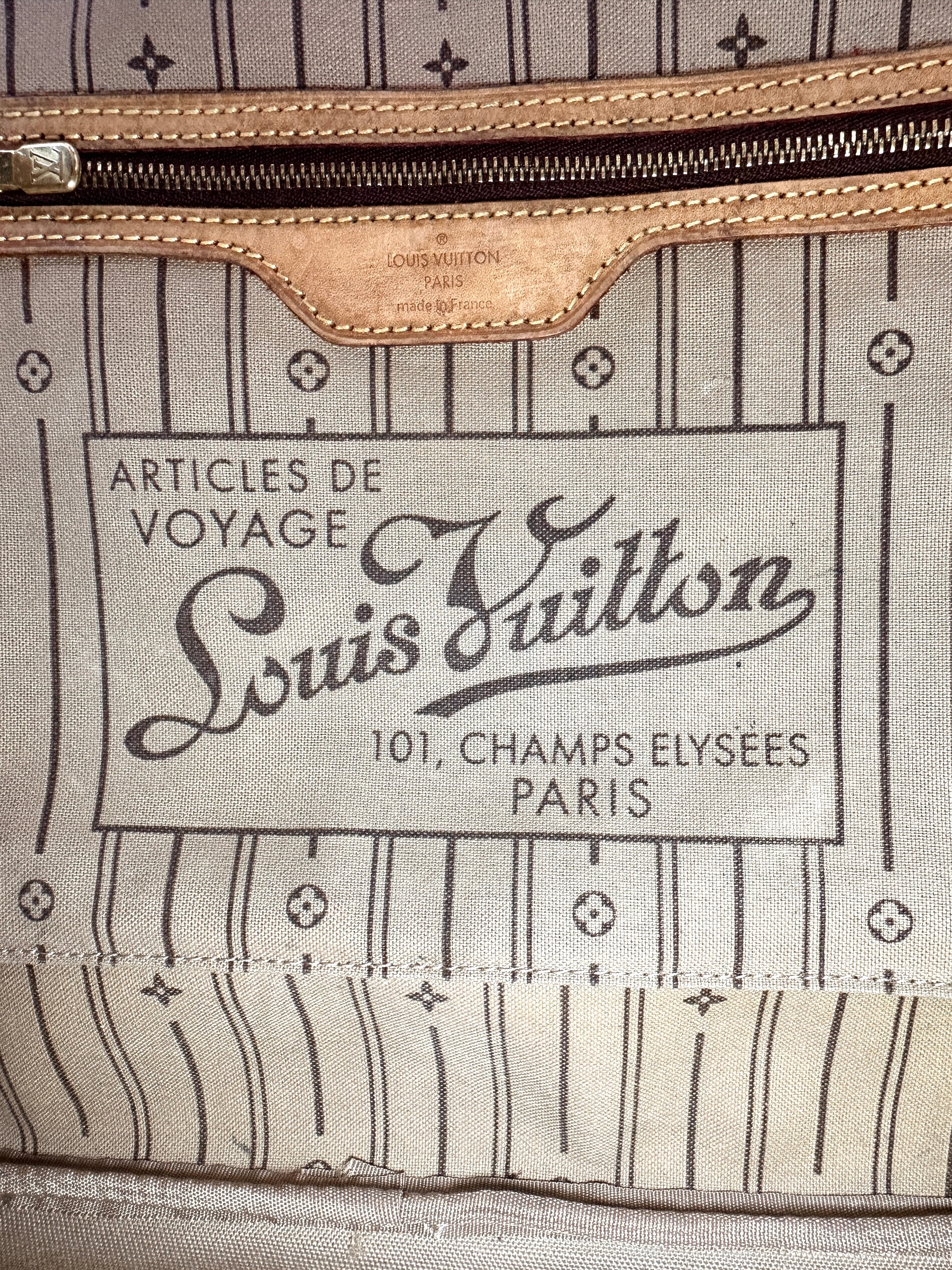 Louis Vuitton Neverfull MM Monogram Canvas Handle Bag LV2849