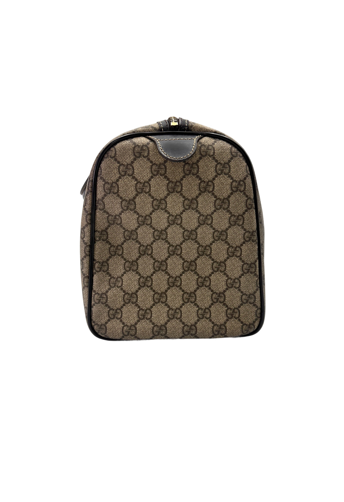 Gucci GG Canvas Boston Bag With Black Stripe GG1113