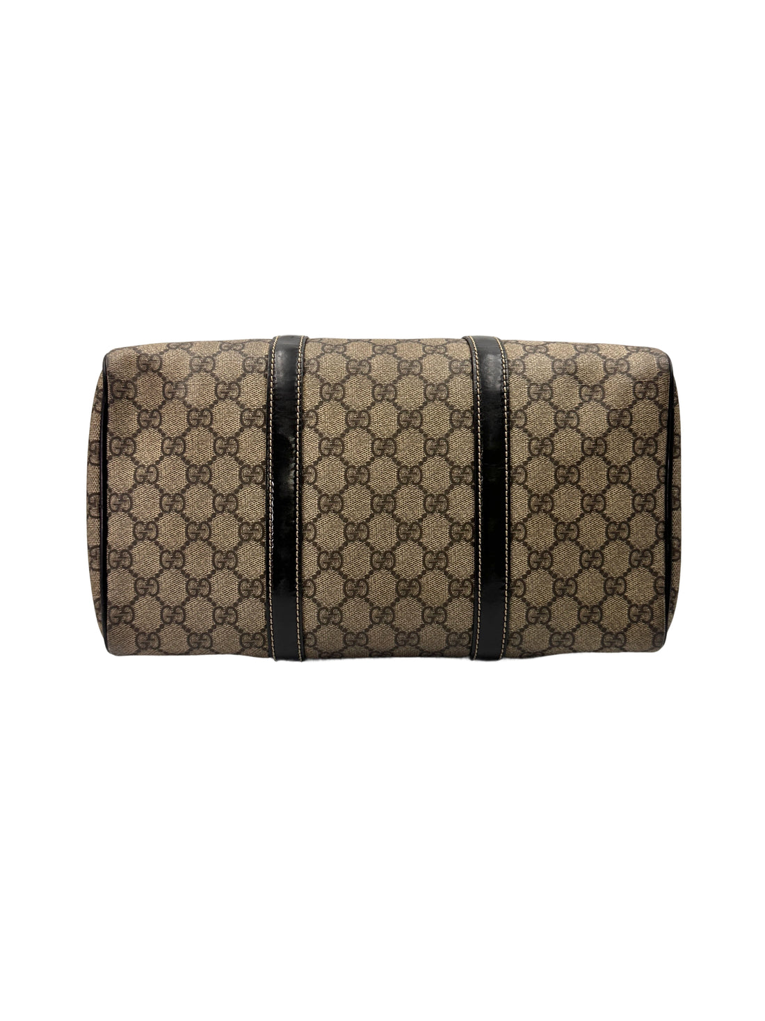 Gucci GG Canvas Boston Bag With Black Stripe GG1113