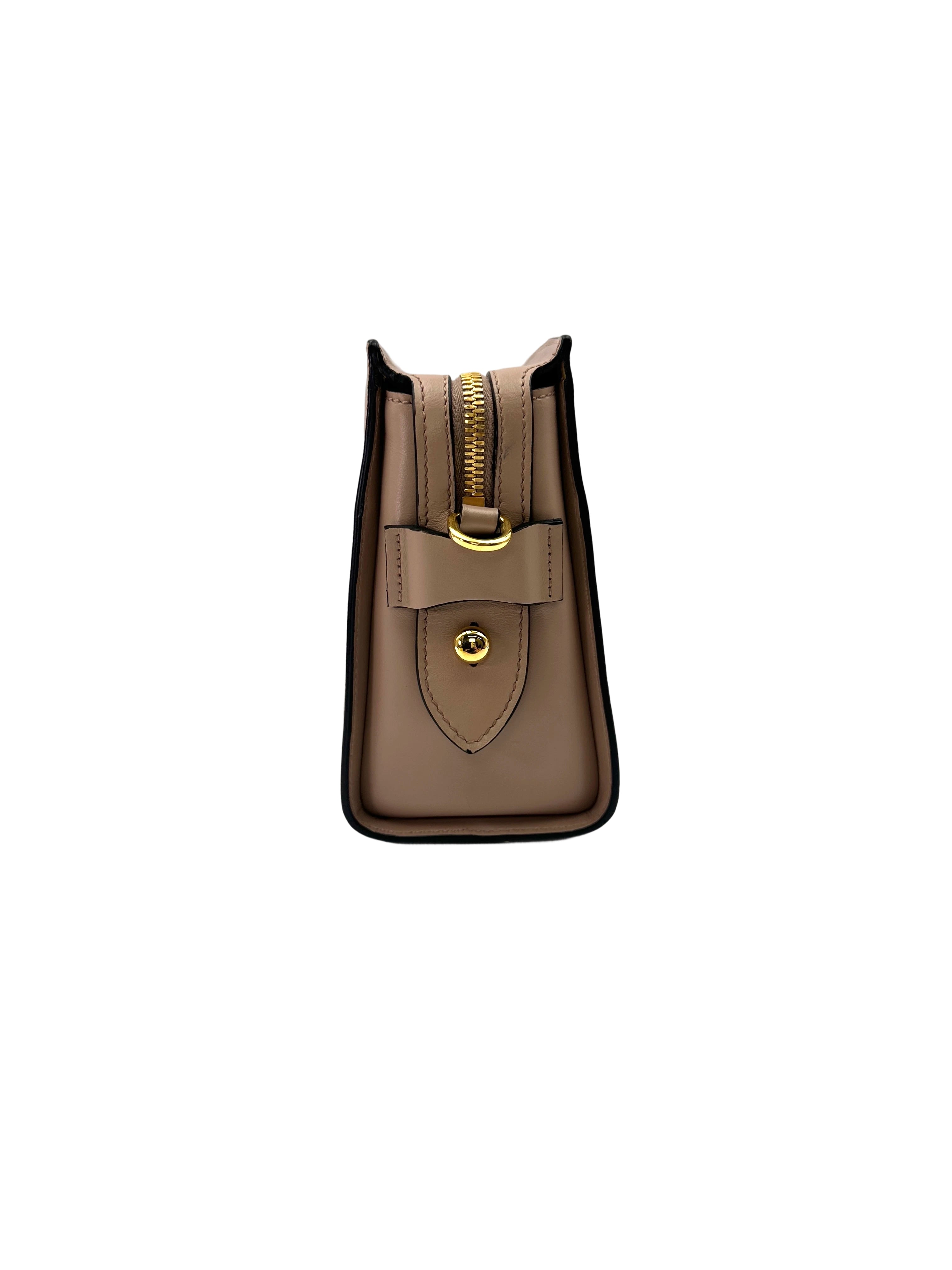 Prada Beige Saffiano Leather Shoulder Bag PR389