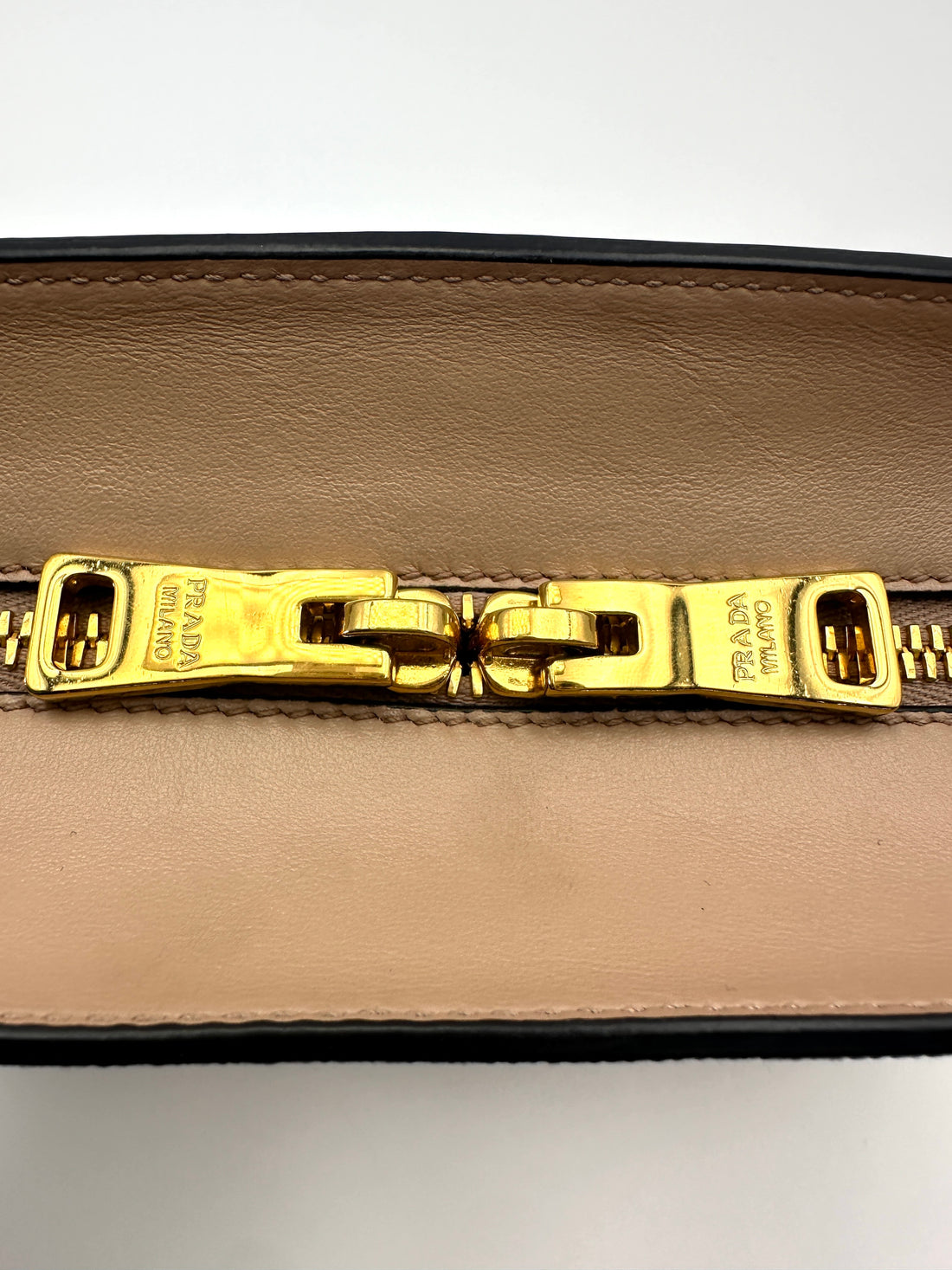 Prada Beige Saffiano Leather Shoulder Bag PR389