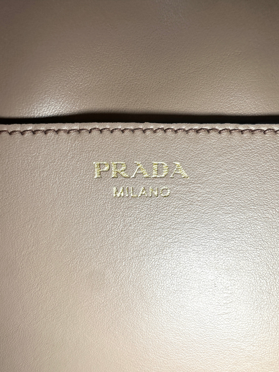 Prada Beige Saffiano Leather Shoulder Bag PR389