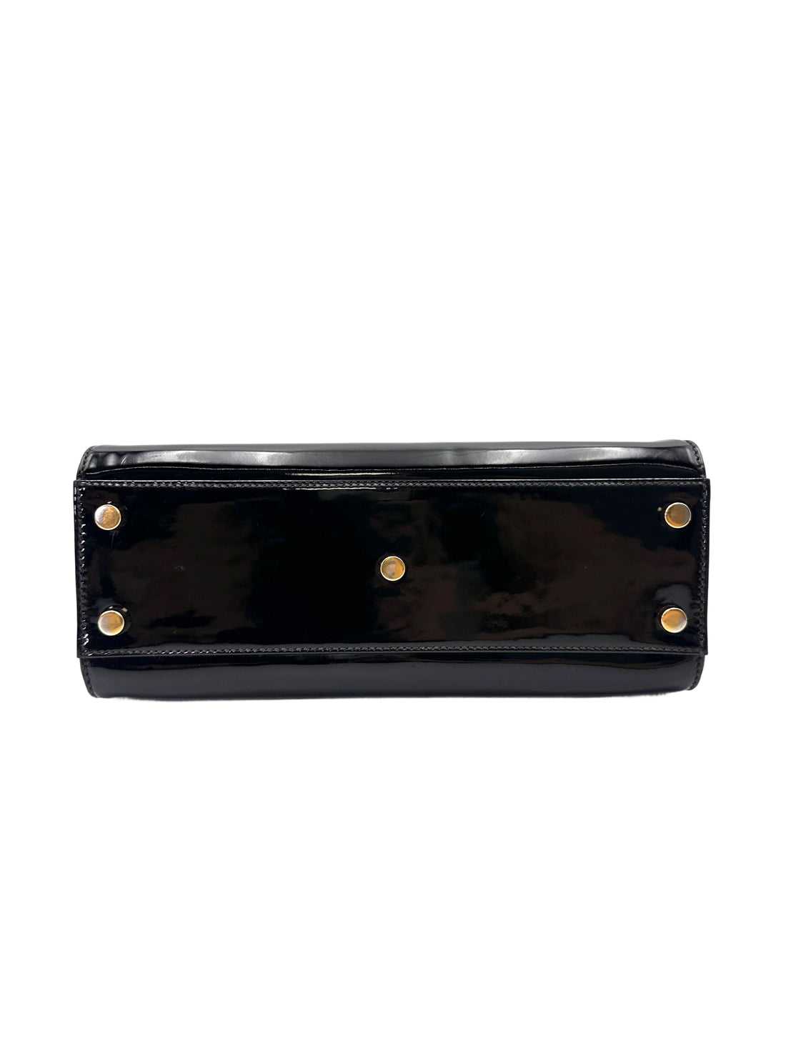 Saint Laurent Black Patent Leather Handle Bag SL243