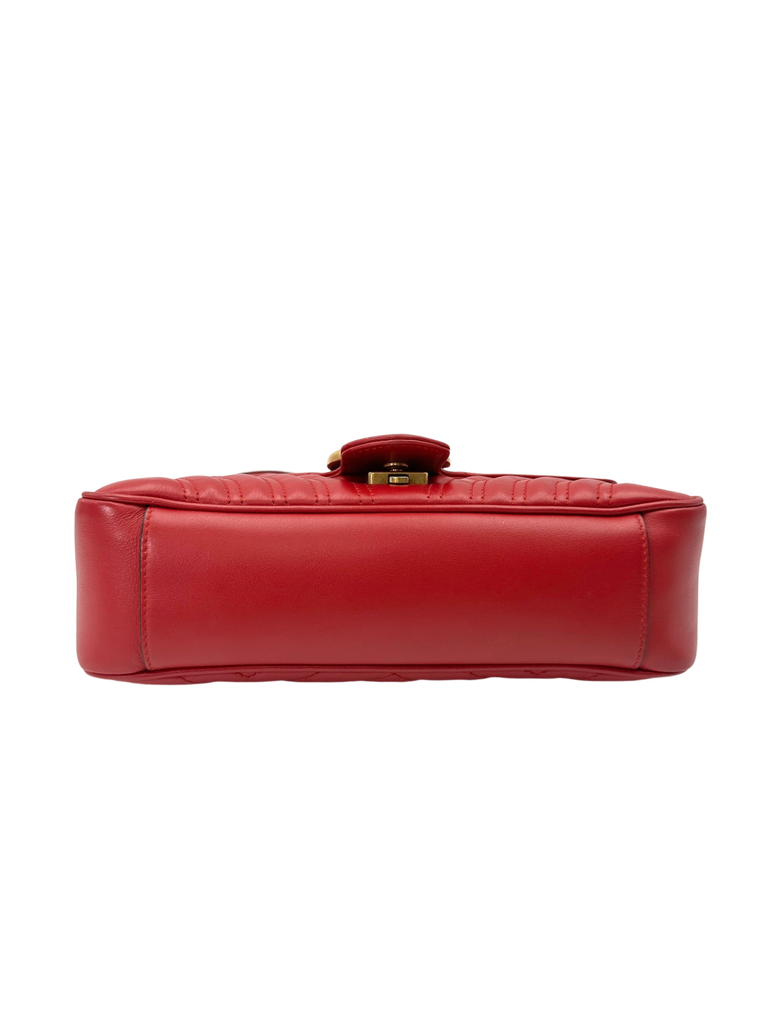 Gucci GG Marmont Red Matelasse Leather Shoulder Bag GG1114